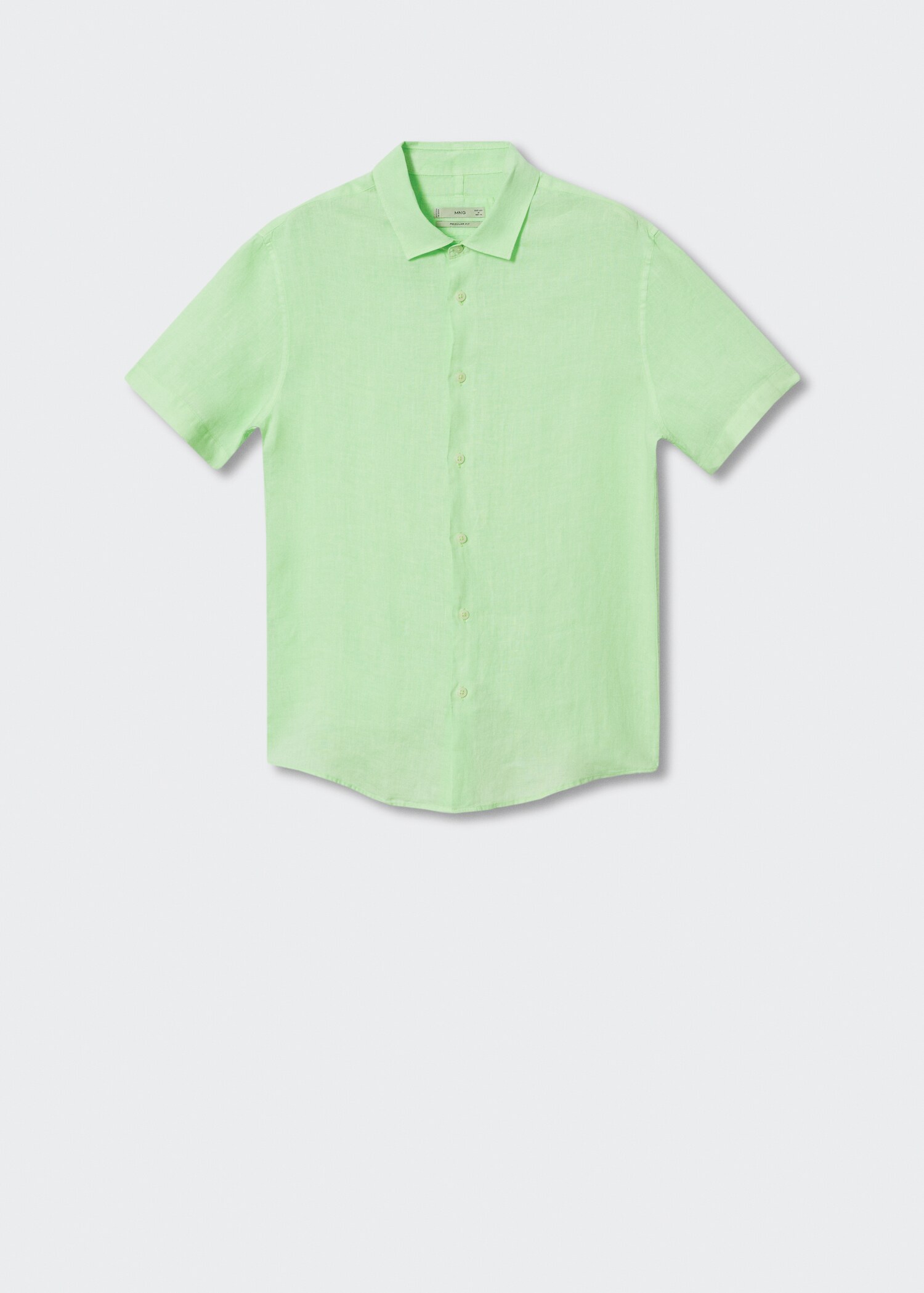 Camisa 100% linho de manga curta - Artigo sem modelo
