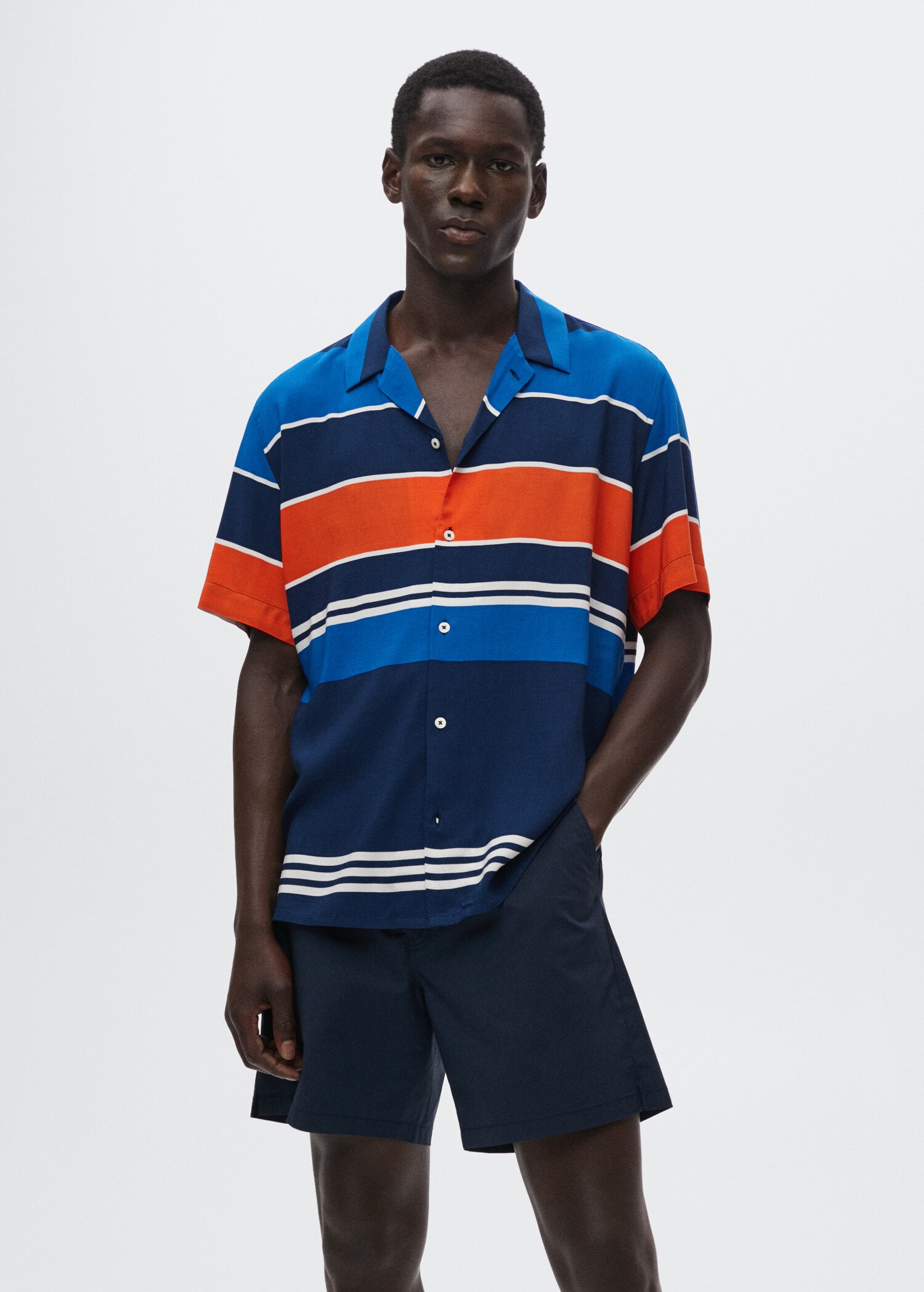 Striped flowy shirt - Medium plane