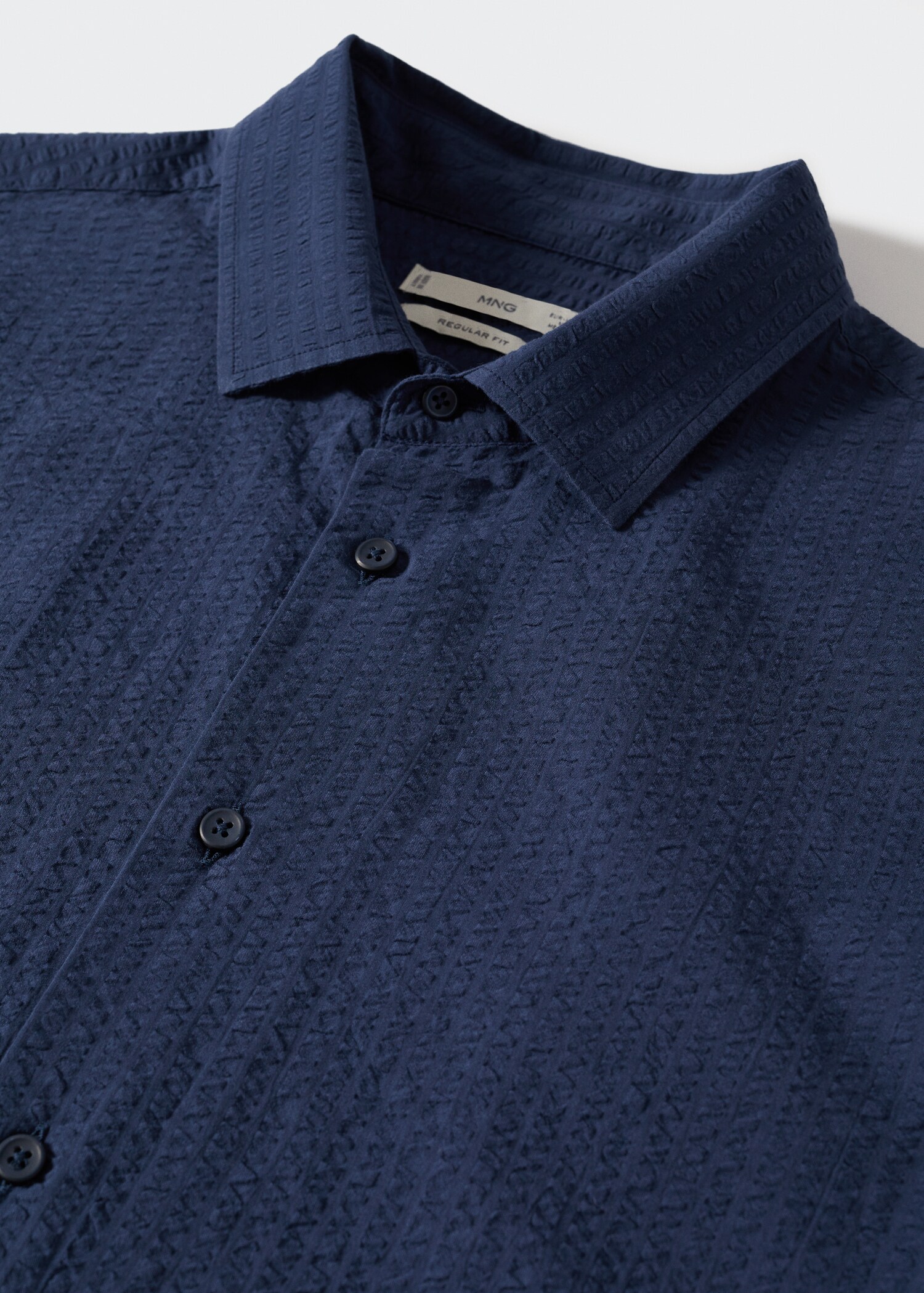 Camisa algodón seersucker - Detalle del artículo 8