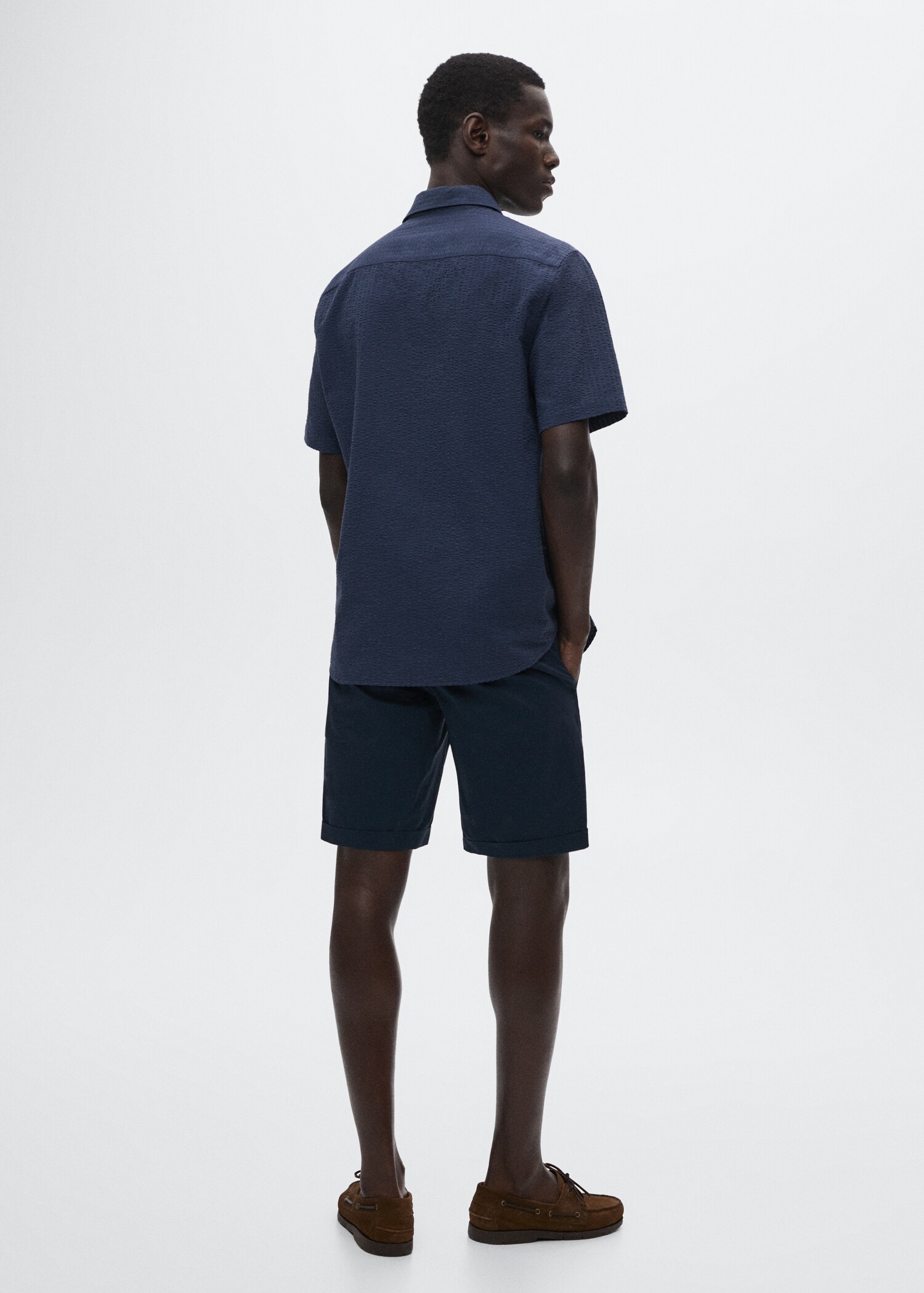 Camisa algodón seersucker - Reverso del artículo