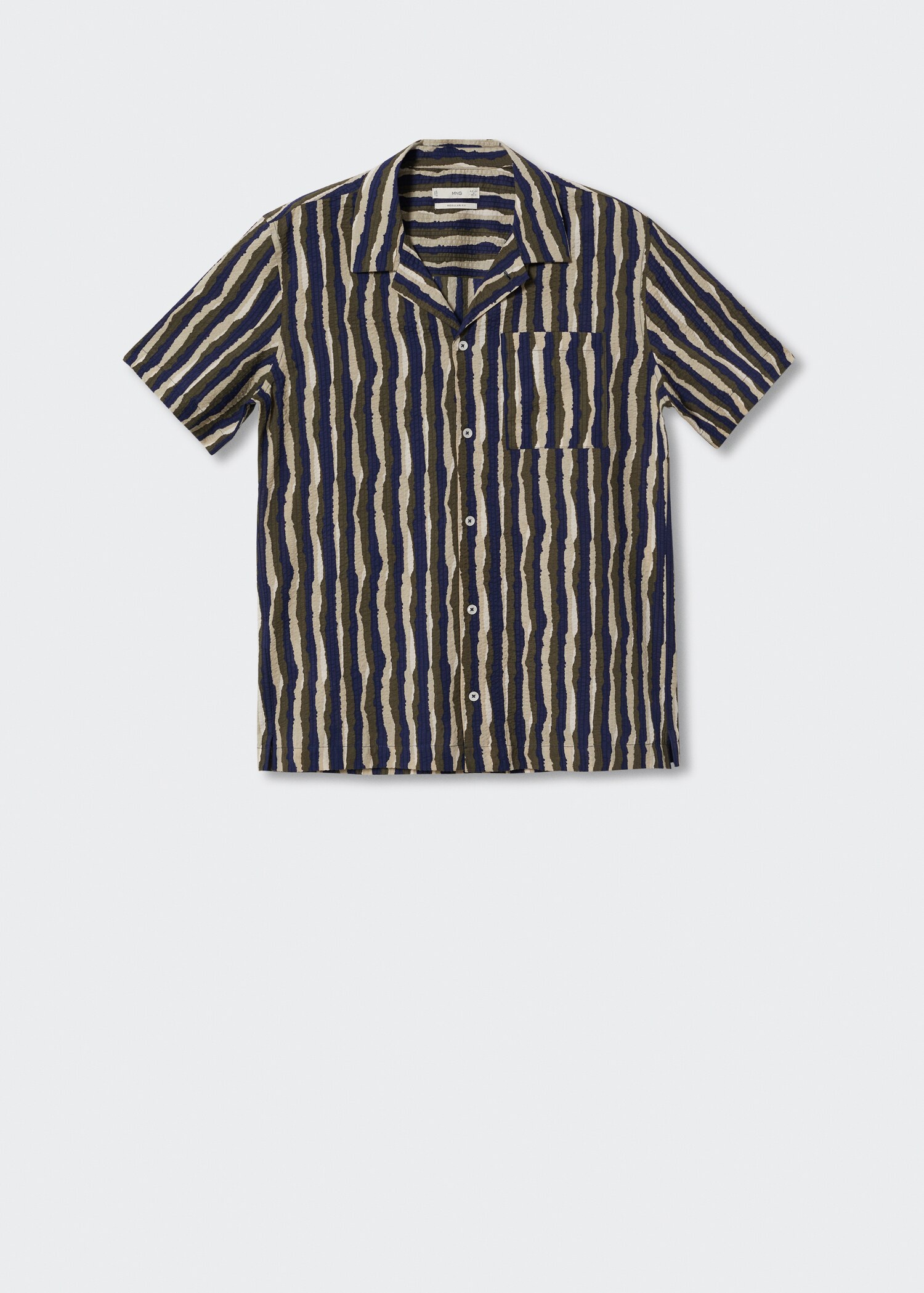Camisa seersucker estampada - Artículo sin modelo