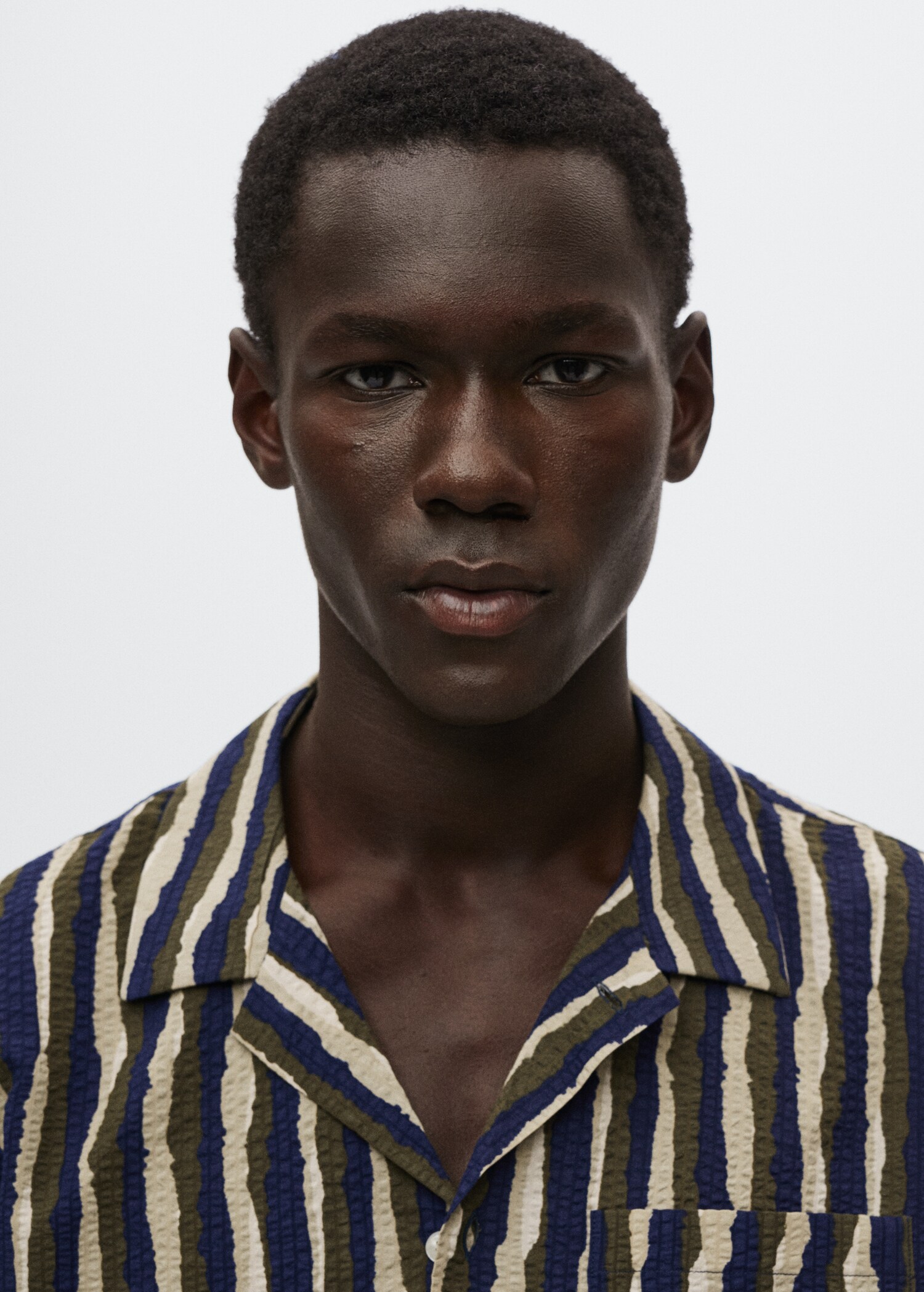 Camisa seersucker estampada - Detalle del artículo 1