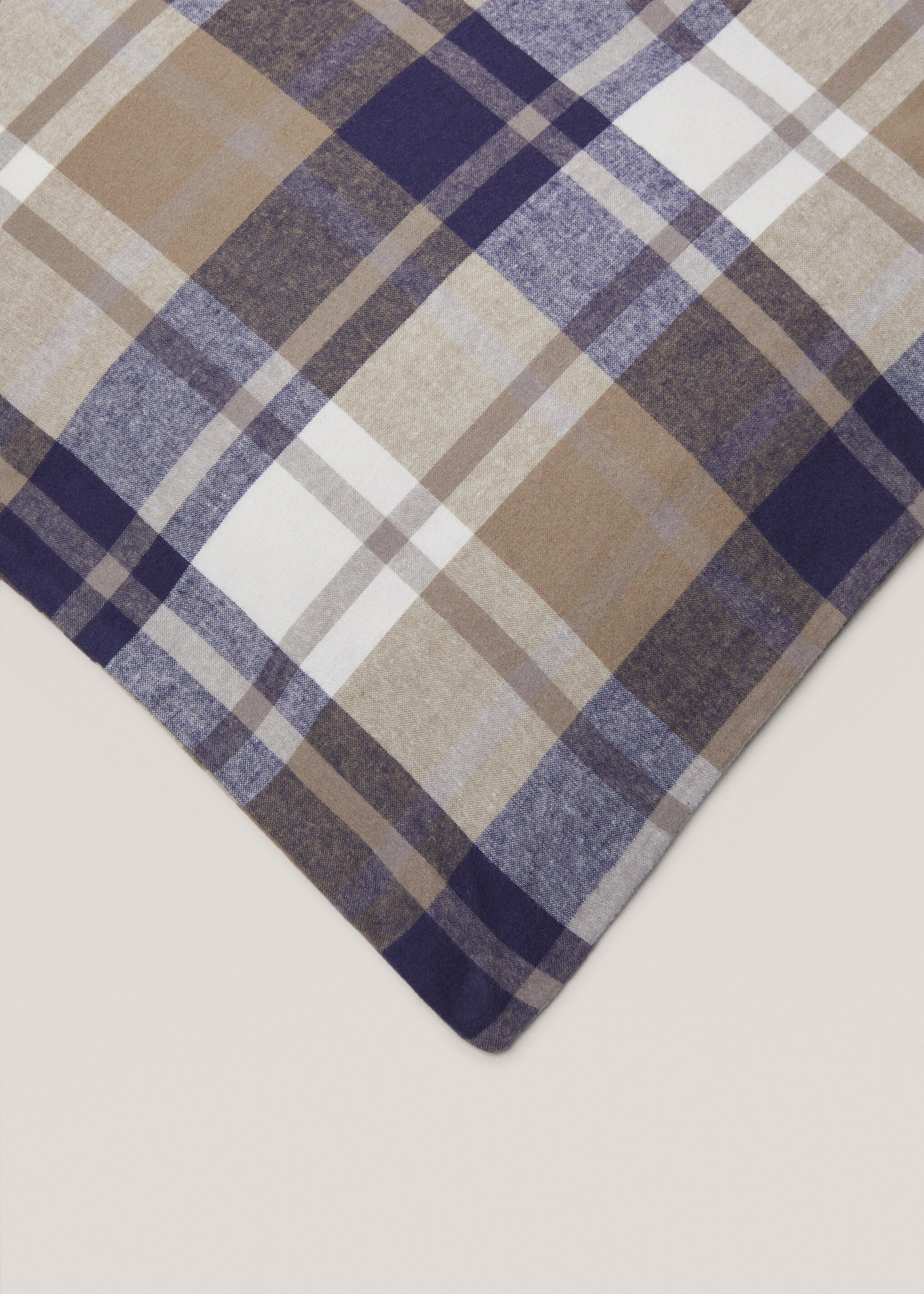 Povlak na přikrývku s tkanou kostkou flanel na postel 150/160 cm - Detail zboží 3