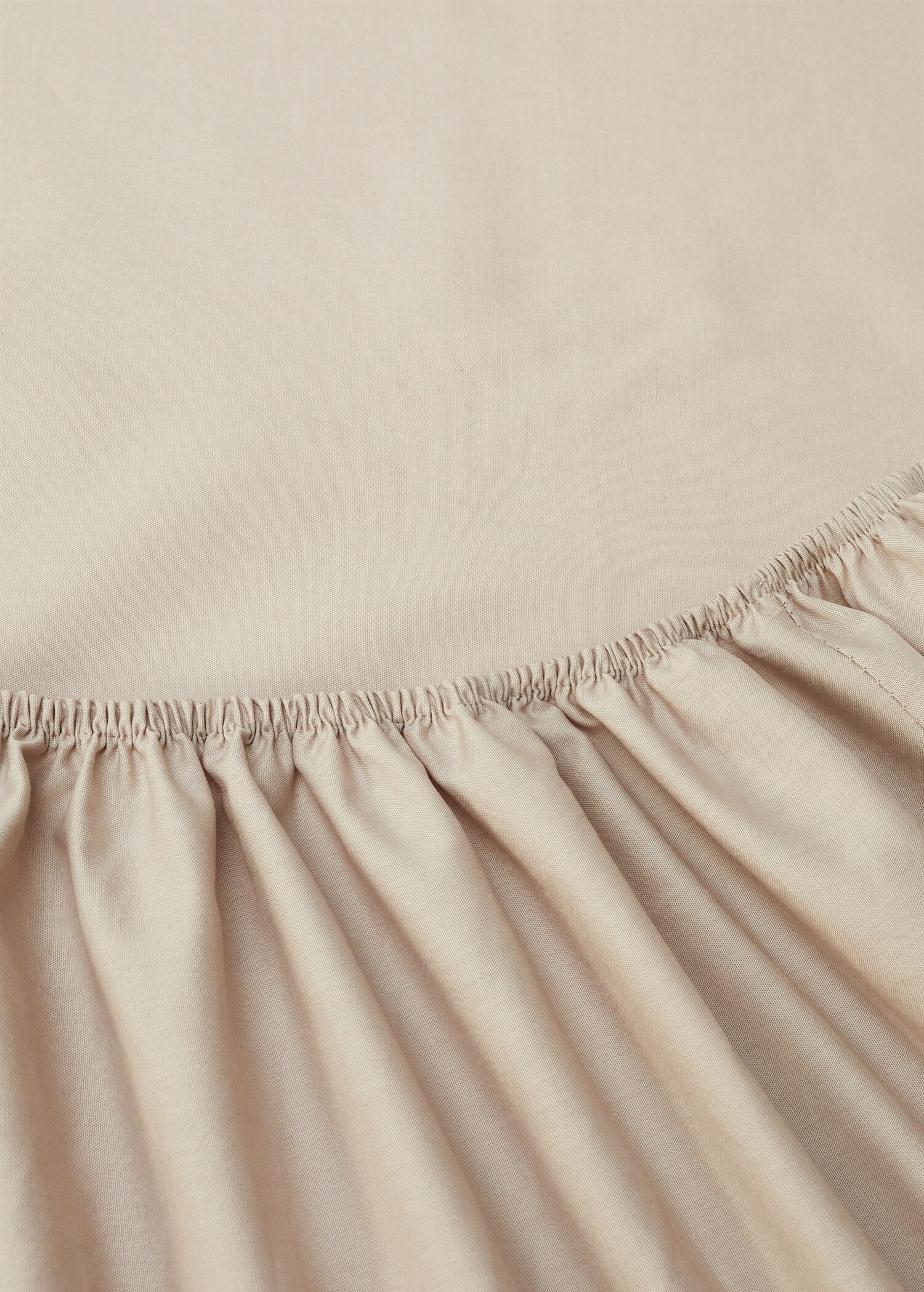 Percale cotton 180 thread fitted sheet 70x79x11.8 in - Medium plane