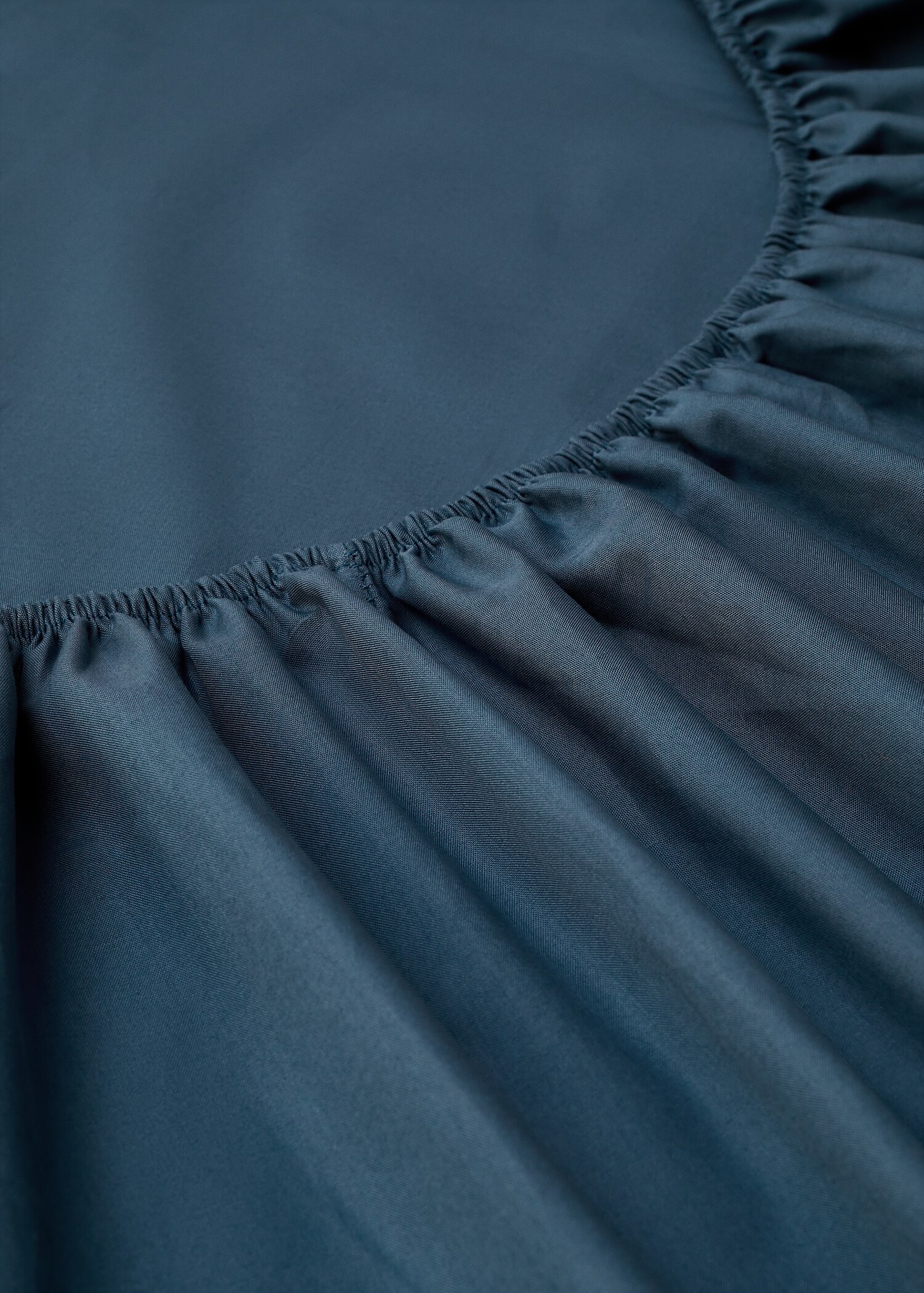 Percale cotton 180 thread fitted sheet 70x79x11.8 in - Medium plane