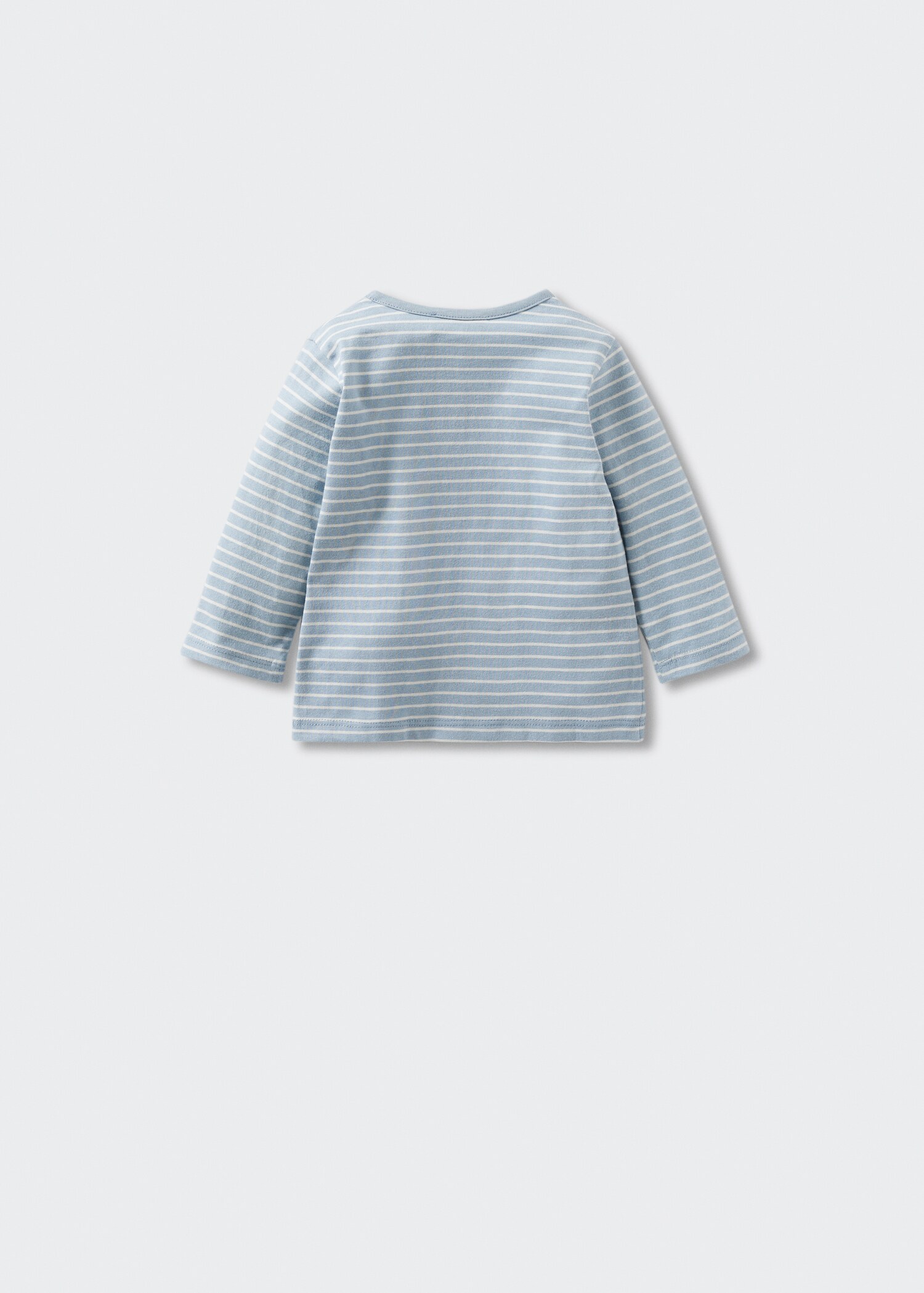 Striped long sleeves t-shirt - Reverse of the article