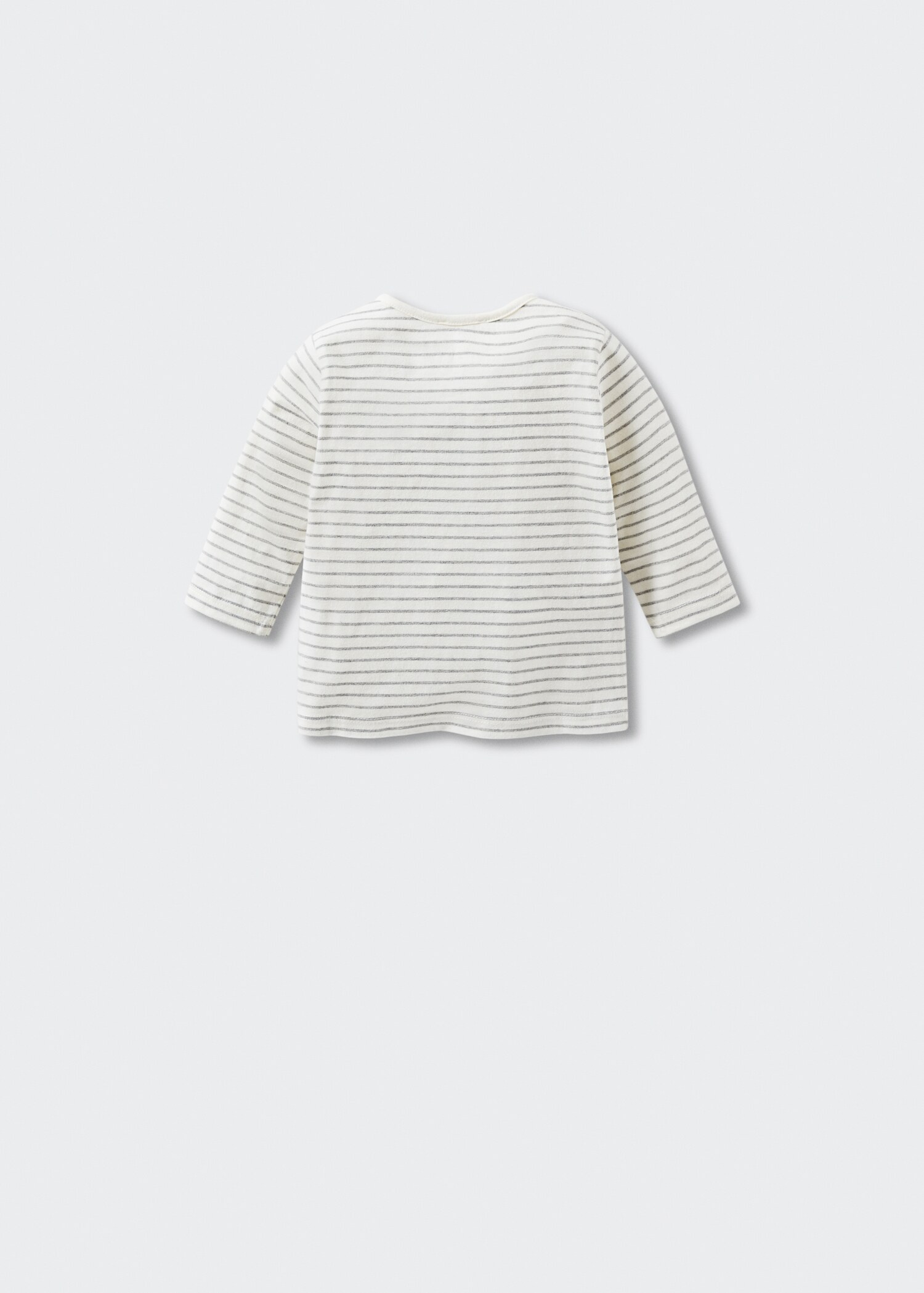 Striped long sleeves t-shirt - Reverse of the article