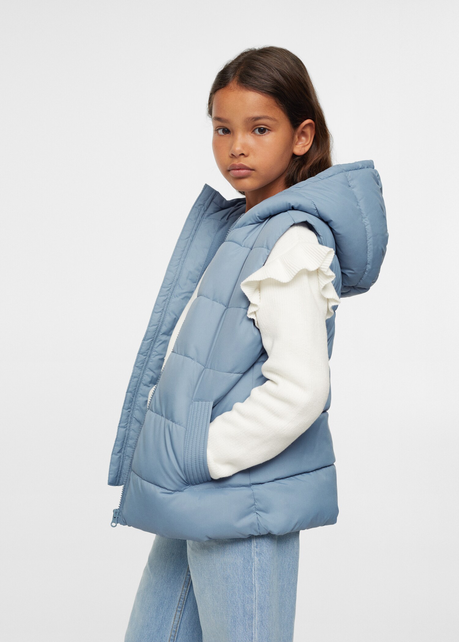 Padded fleece vest - Details of the article 1
