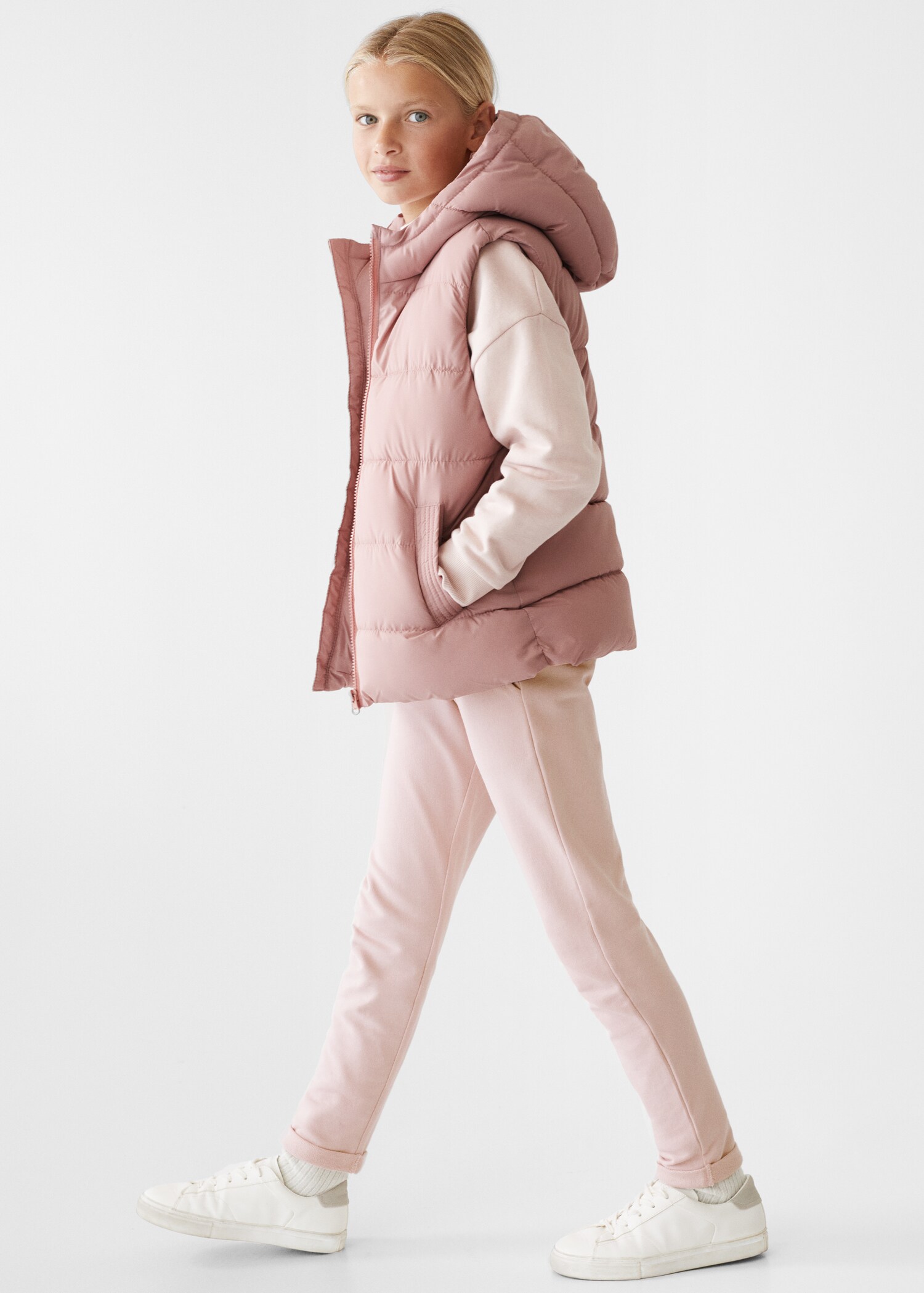 Padded fleece gilet - Medium plane