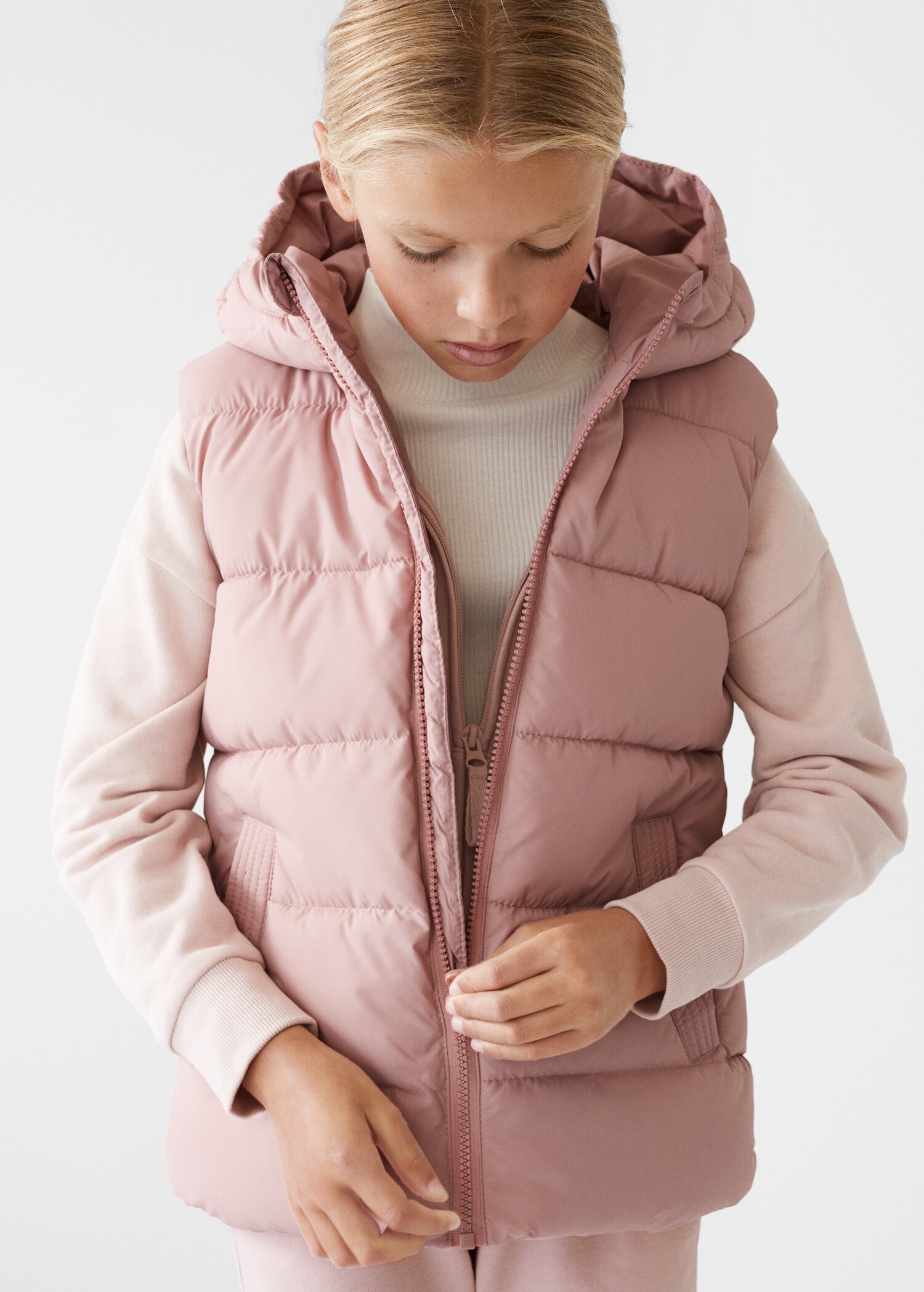Padded fleece gilet - Details of the article 1