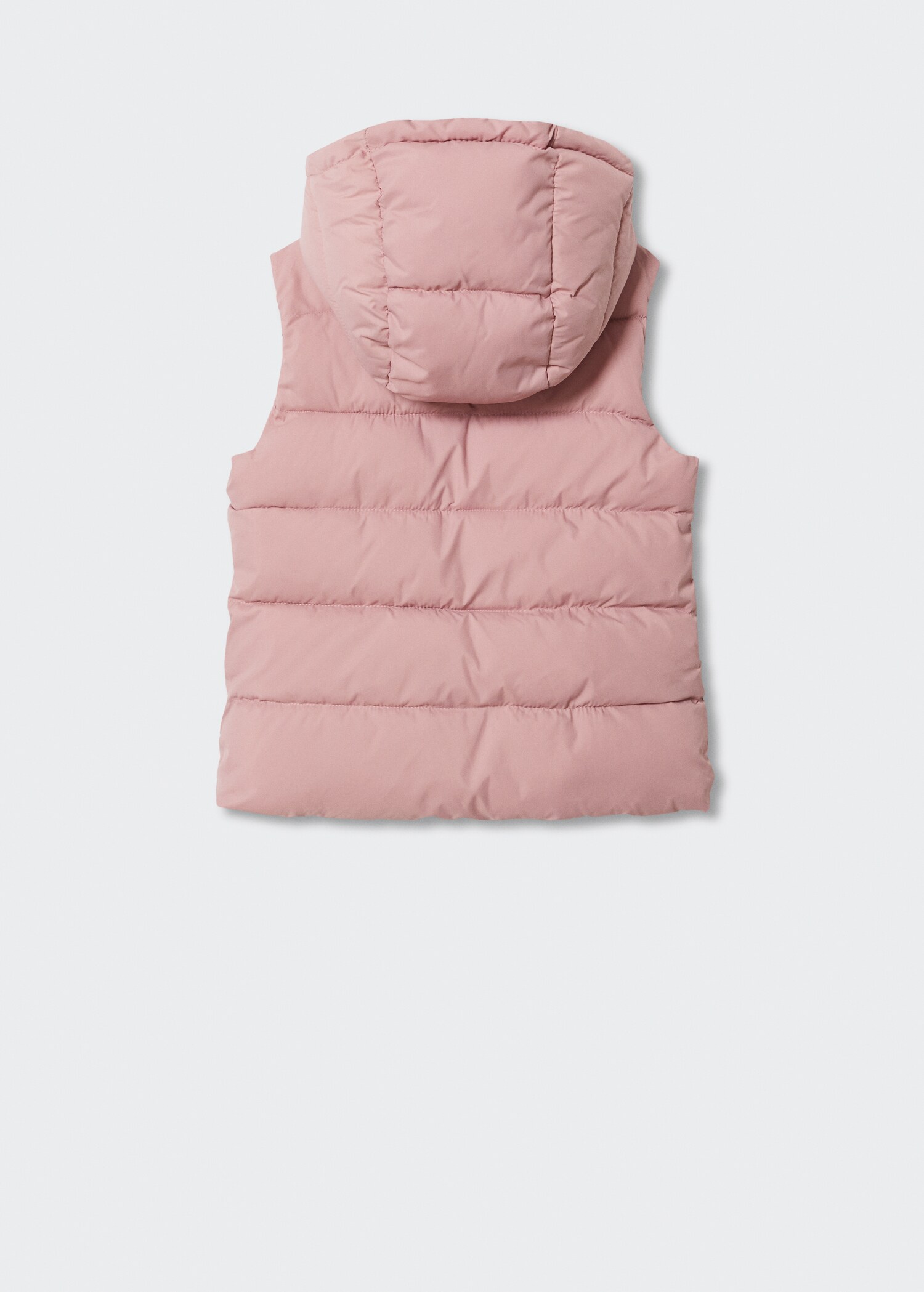Padded fleece gilet - Reverse of the article