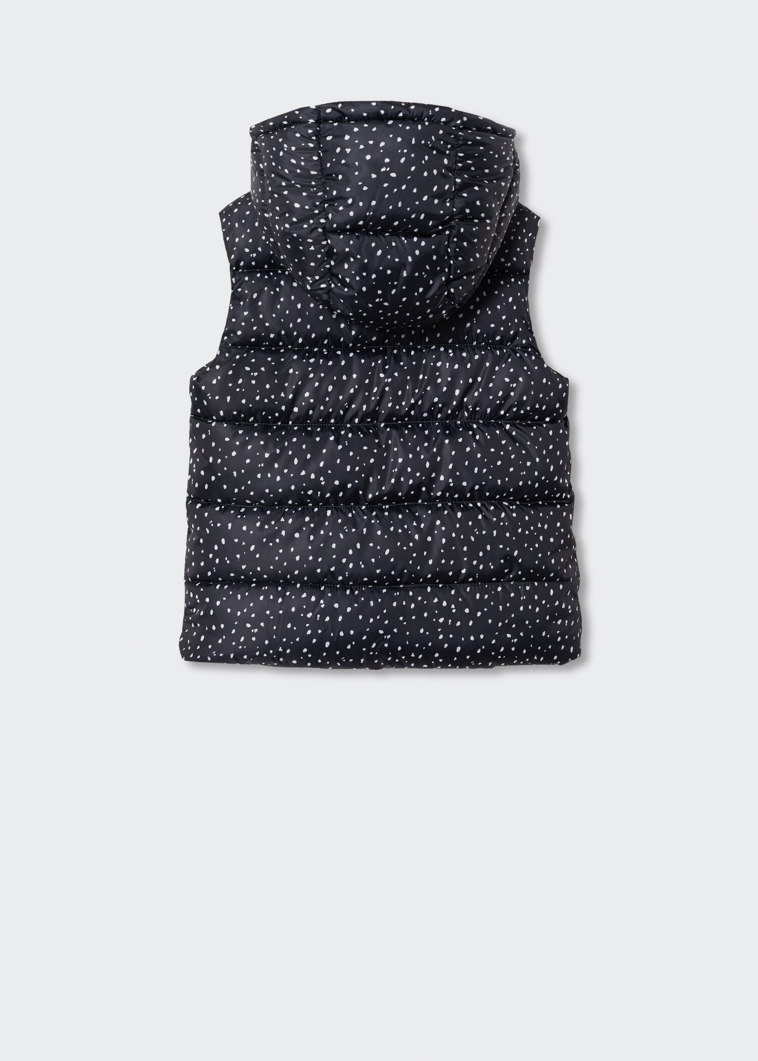 Padded fleece gilet - Reverse of the article