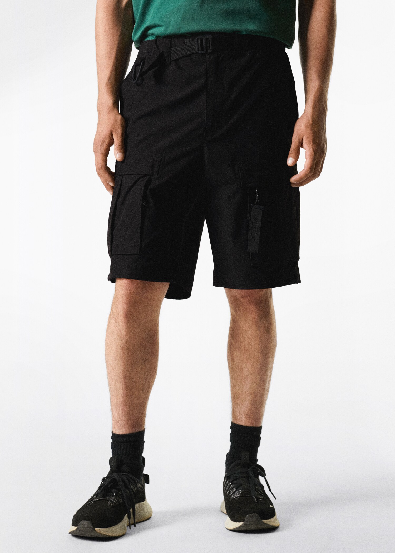 Bermuda cargo imperméable - Plan moyen