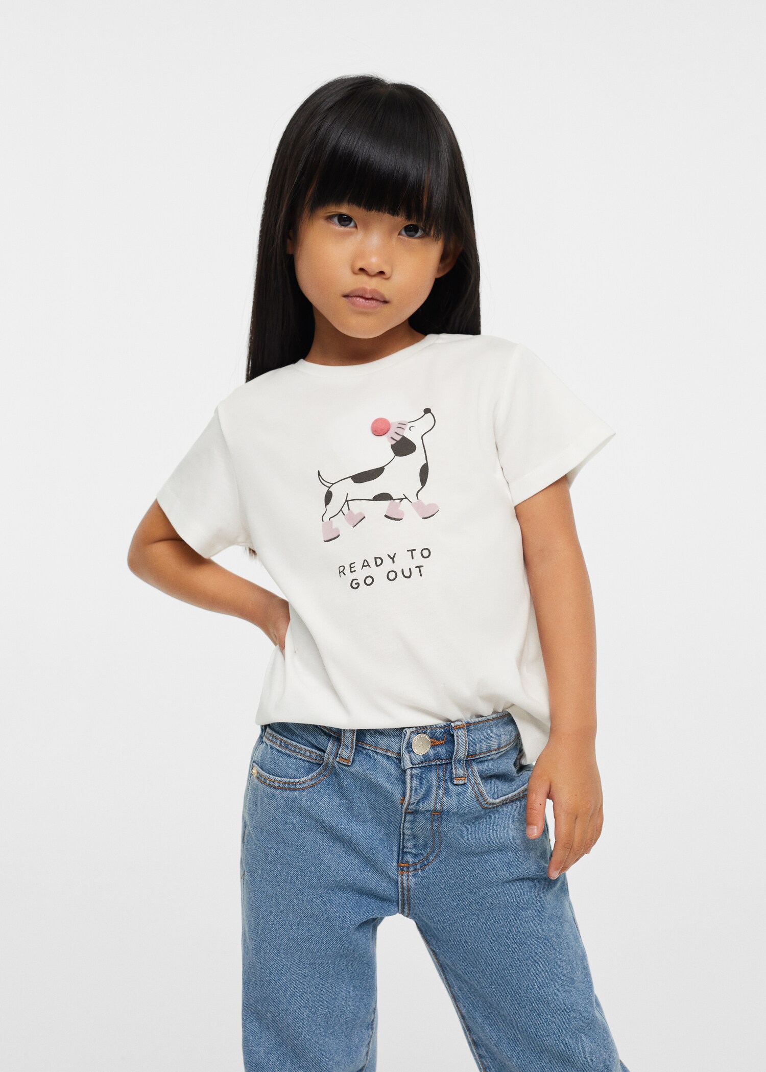 Embossed printed t-shirt - Medium plane