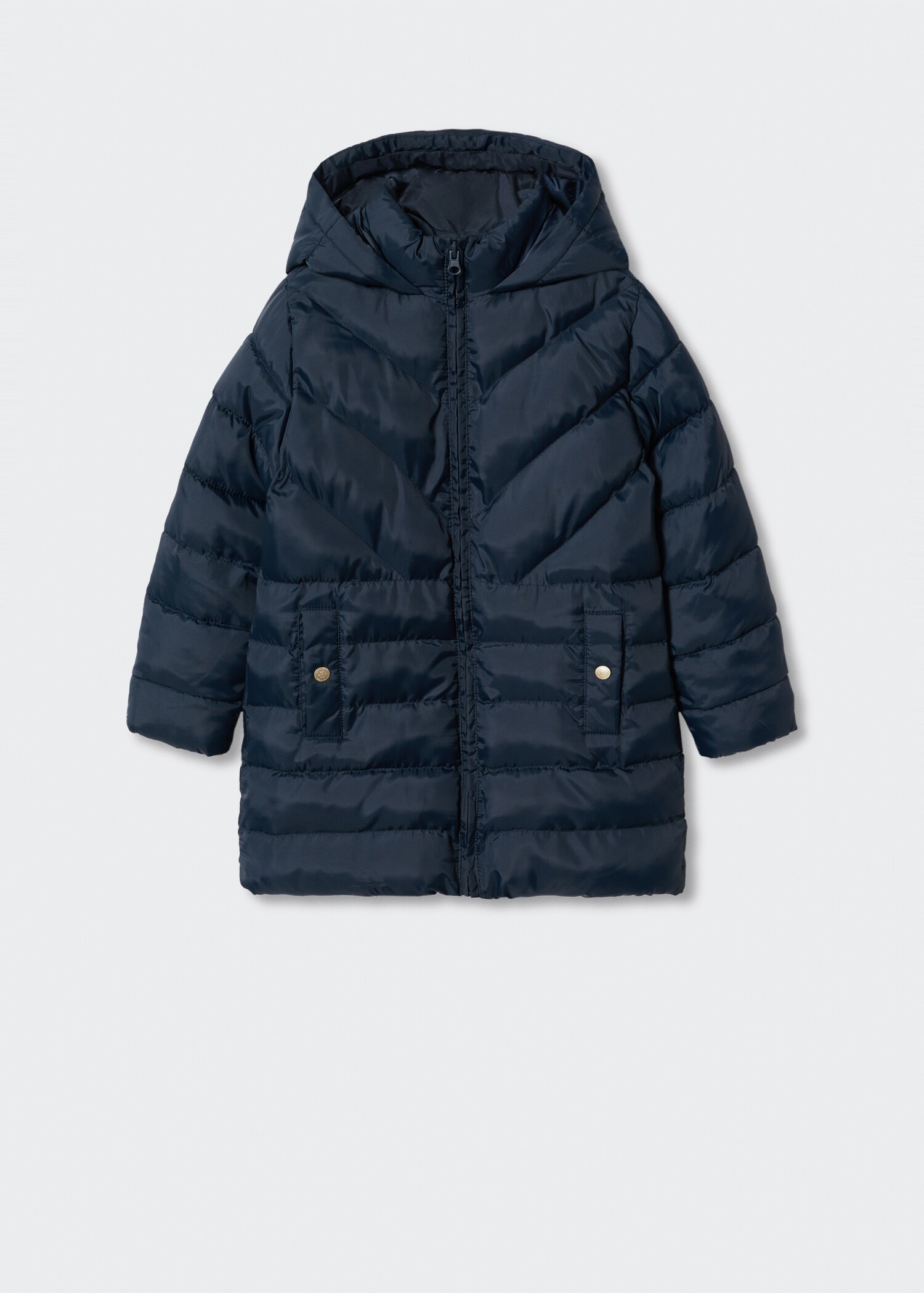 Quilted long coat - Article without model