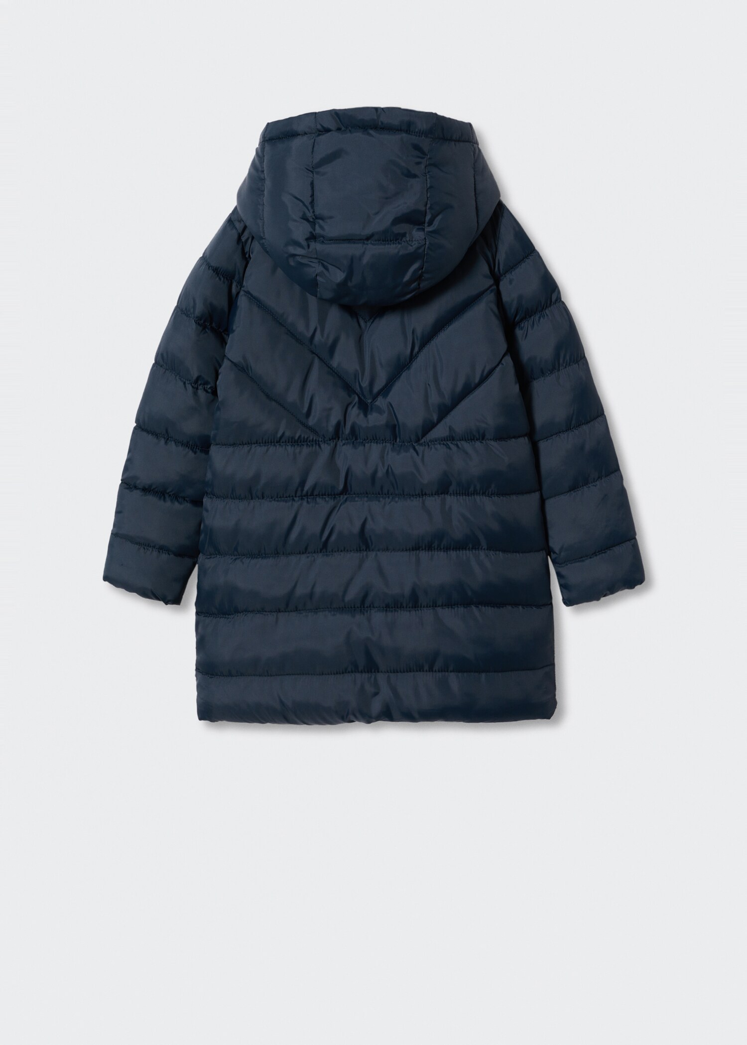 Quilted long coat - Reverse of the article