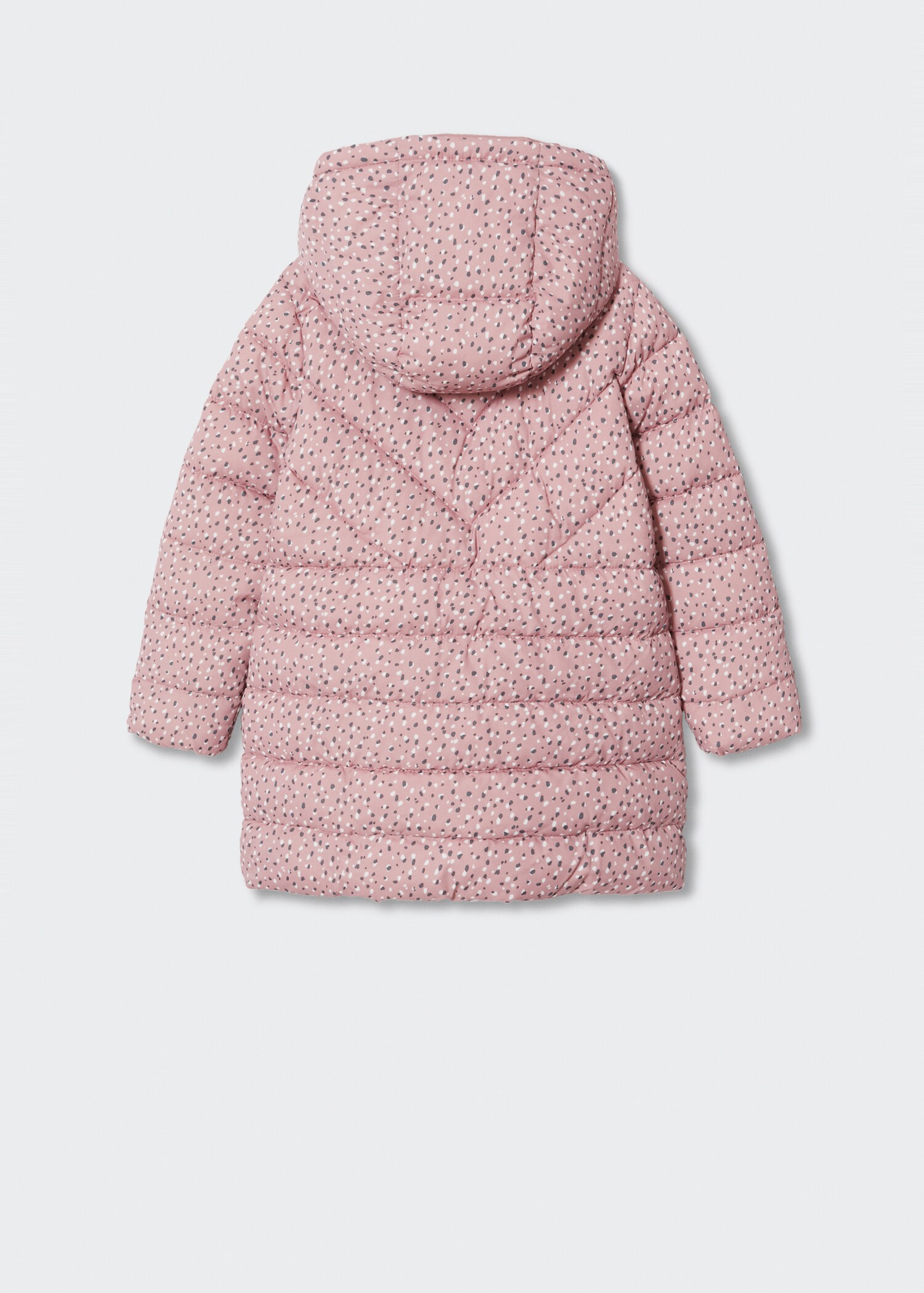 Quilted long coat - Reverse of the article