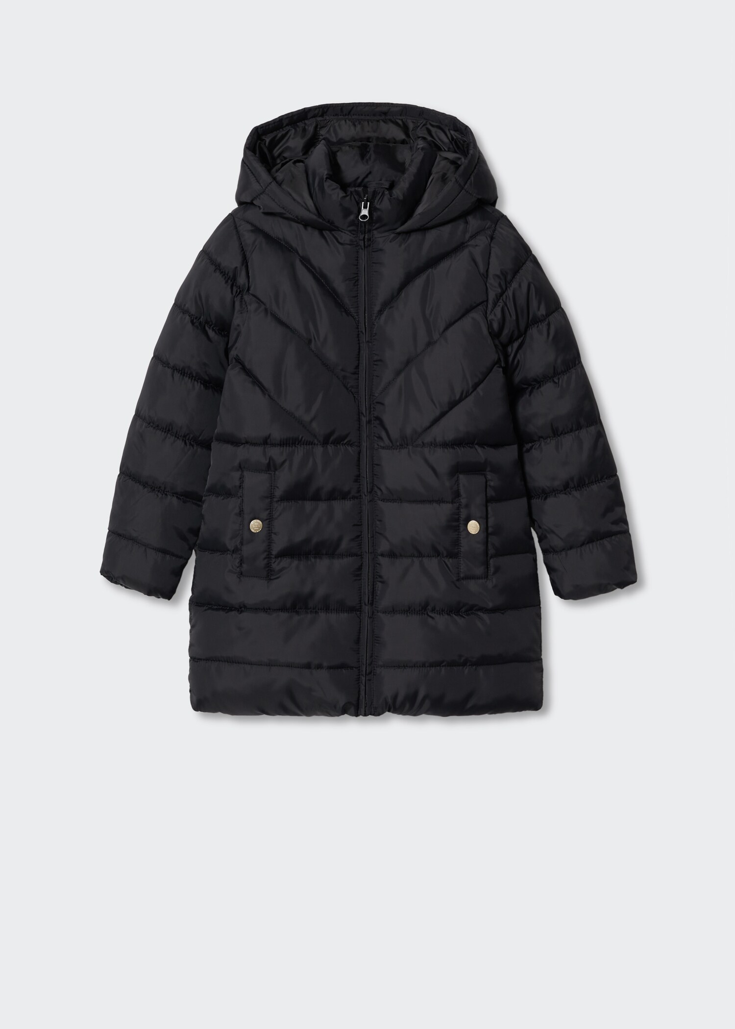 Quilted long coat - Article without model