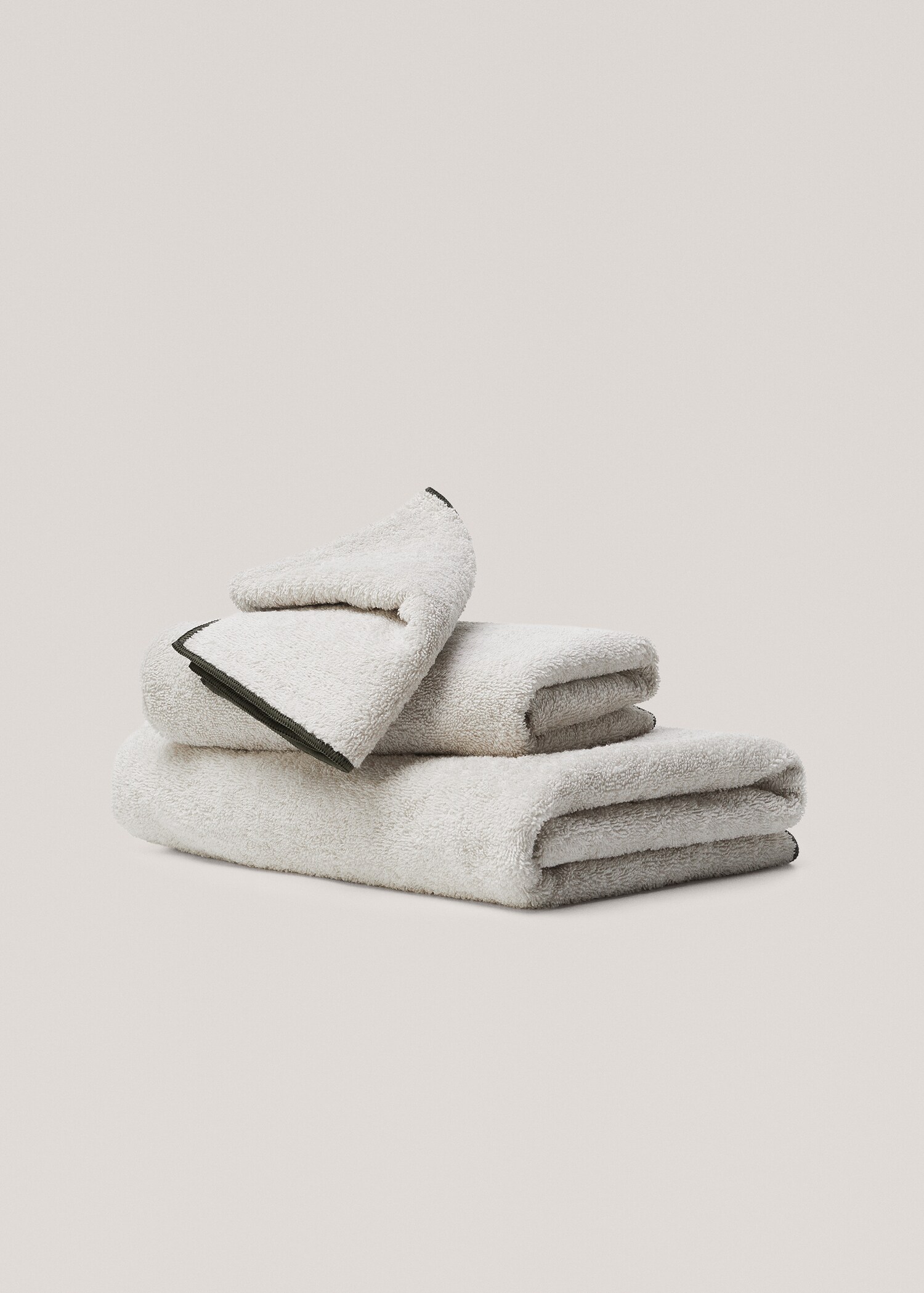 Terry cotton face towel 30x50cm - Article without model