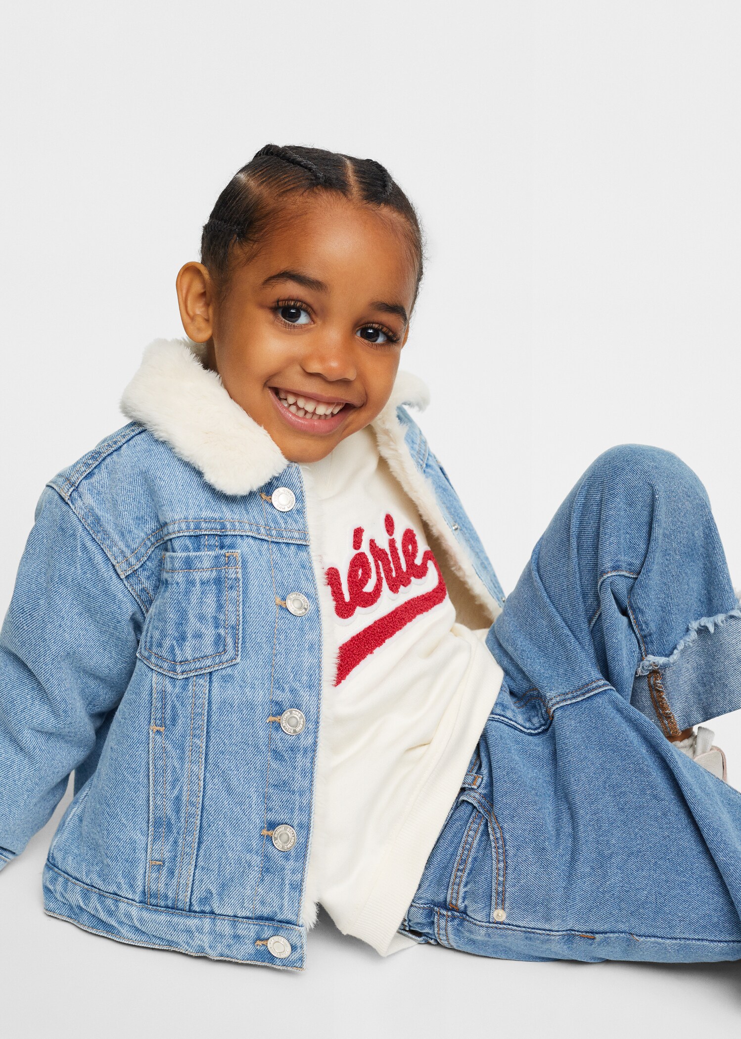 Faux shearling lining jacket - Medium plane