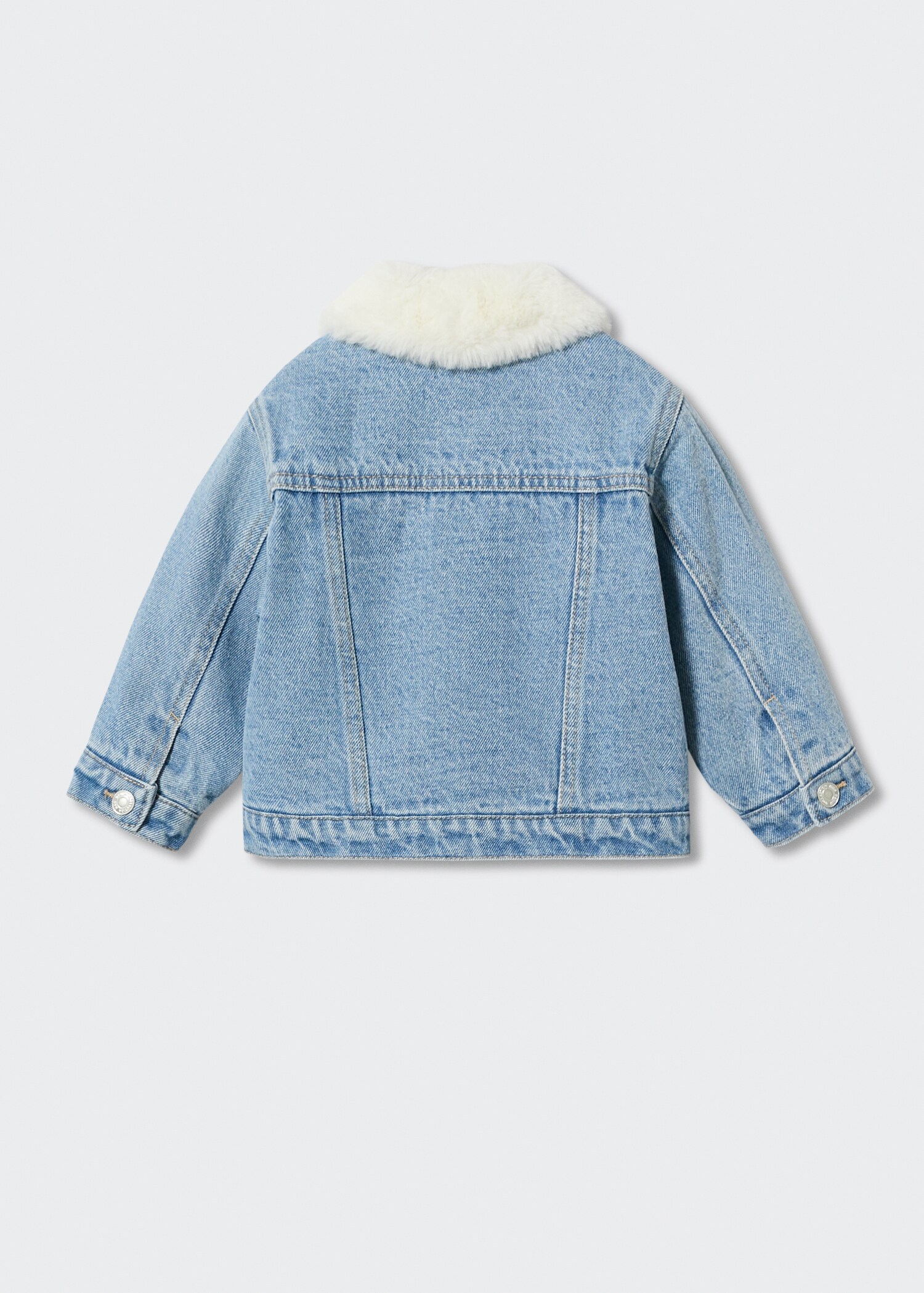 Faux shearling lining jacket - Reverse of the article