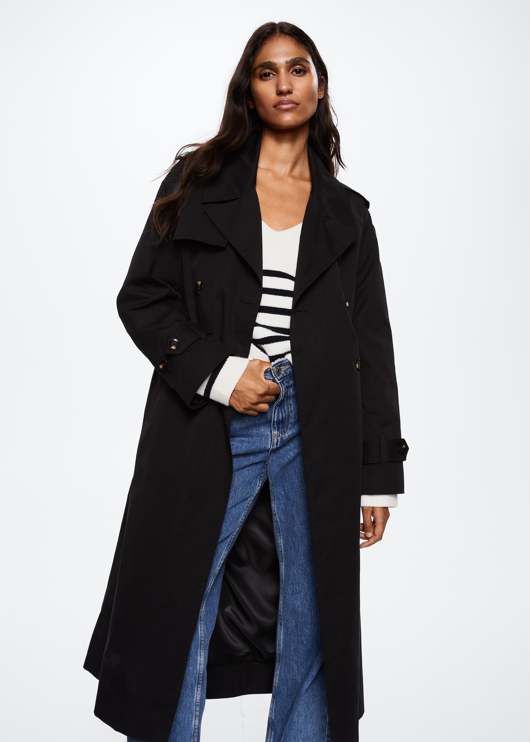 Cotton classic trench coat - Main Image