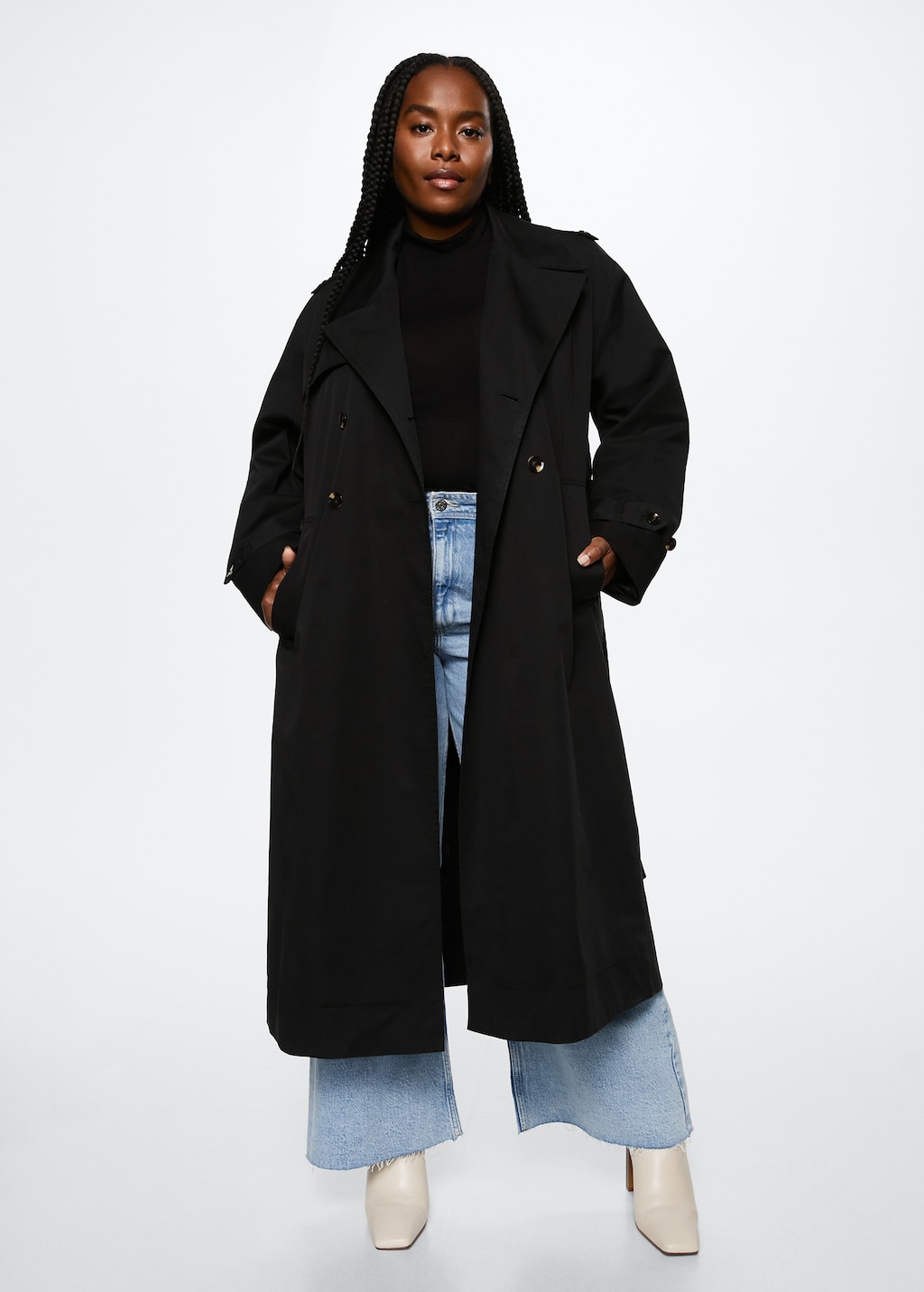 Cotton classic trench coat - Women | MANGO Kosovo