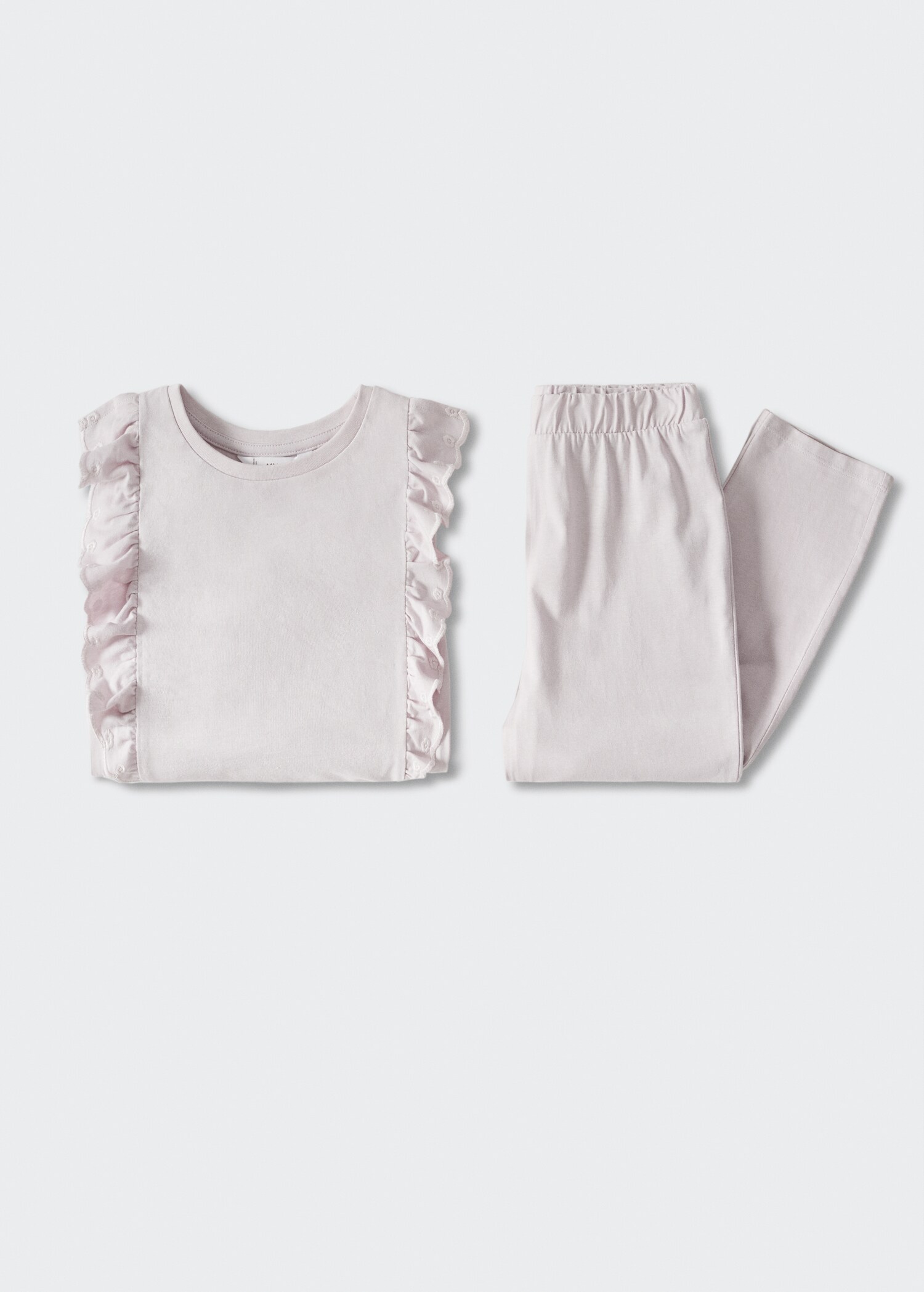 Ruffled cotton pyjamas - Details of the article 8