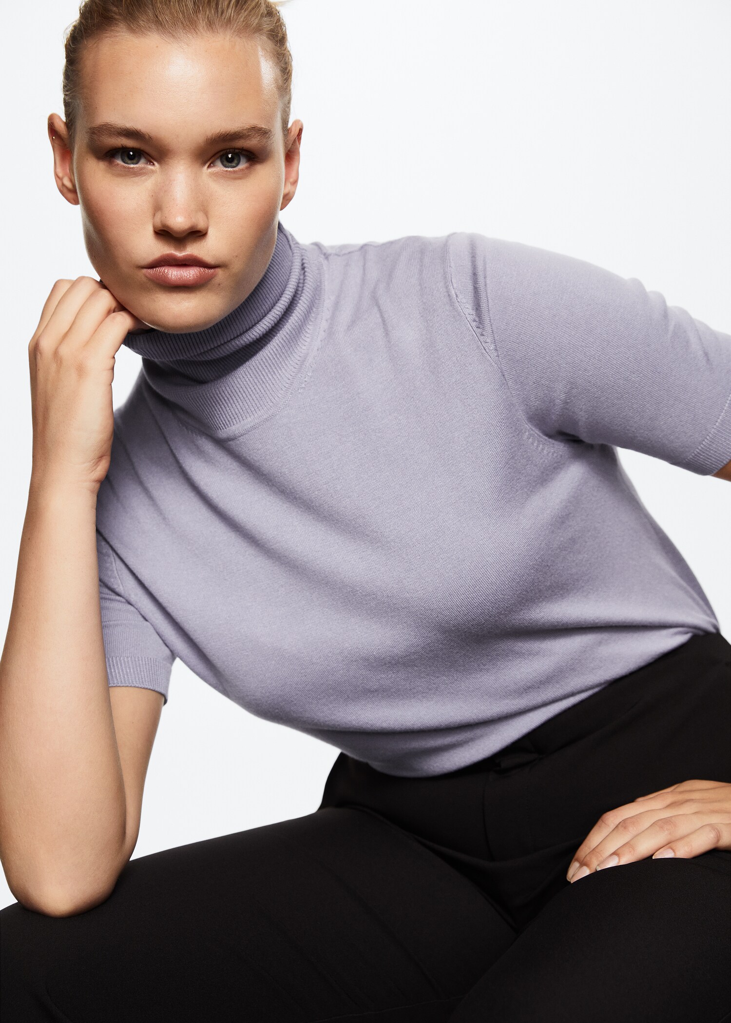 Turtleneck knitted sweater - Details of the article 3