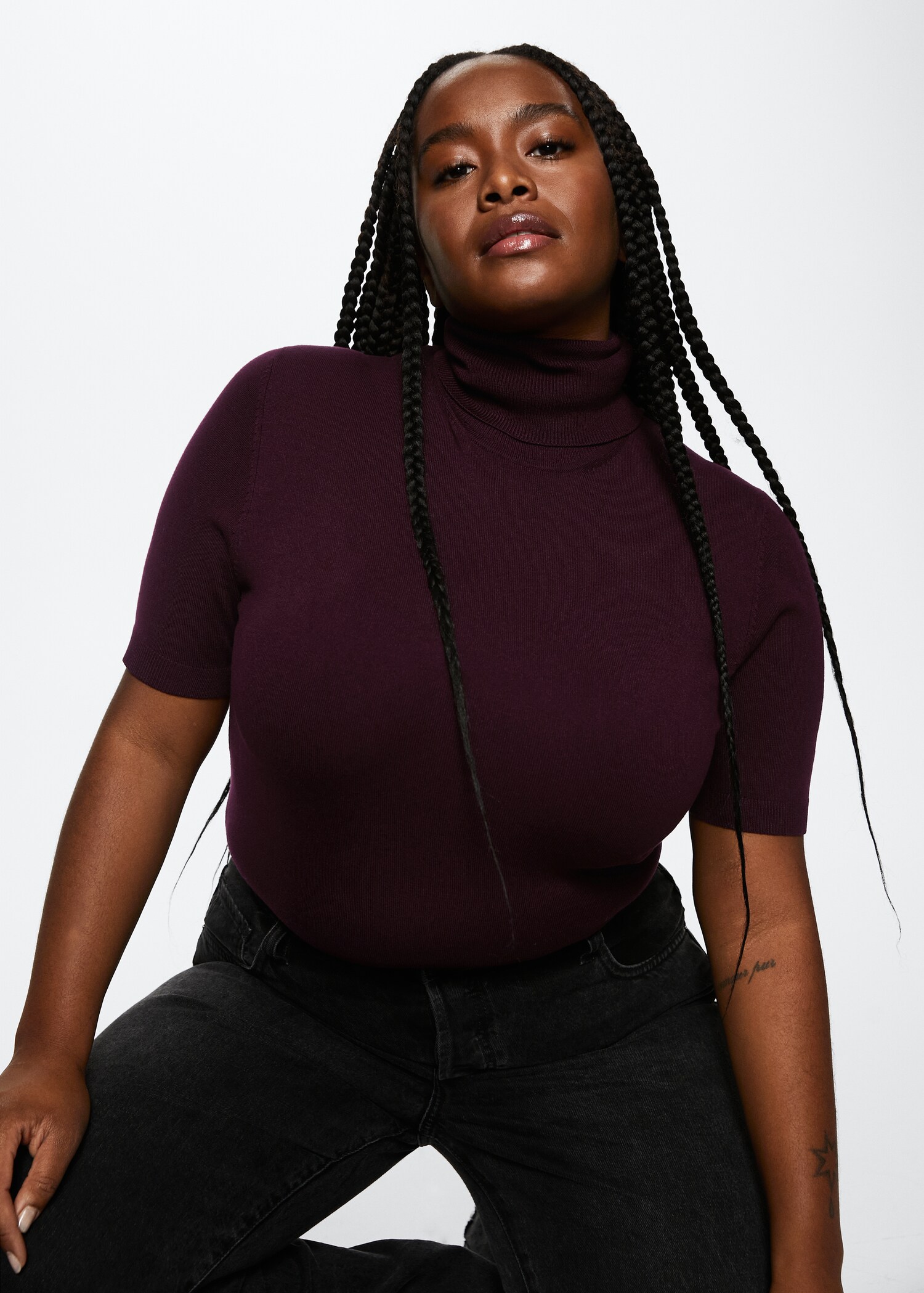 Turtleneck knitted sweater - Details of the article 5