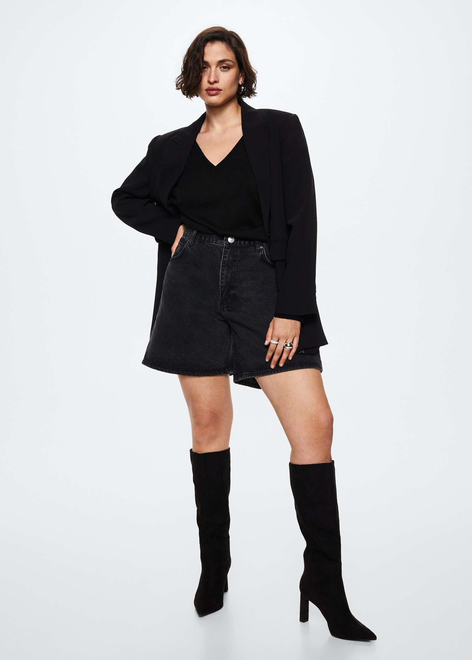 V-neck knit sweater - Details of the article 3