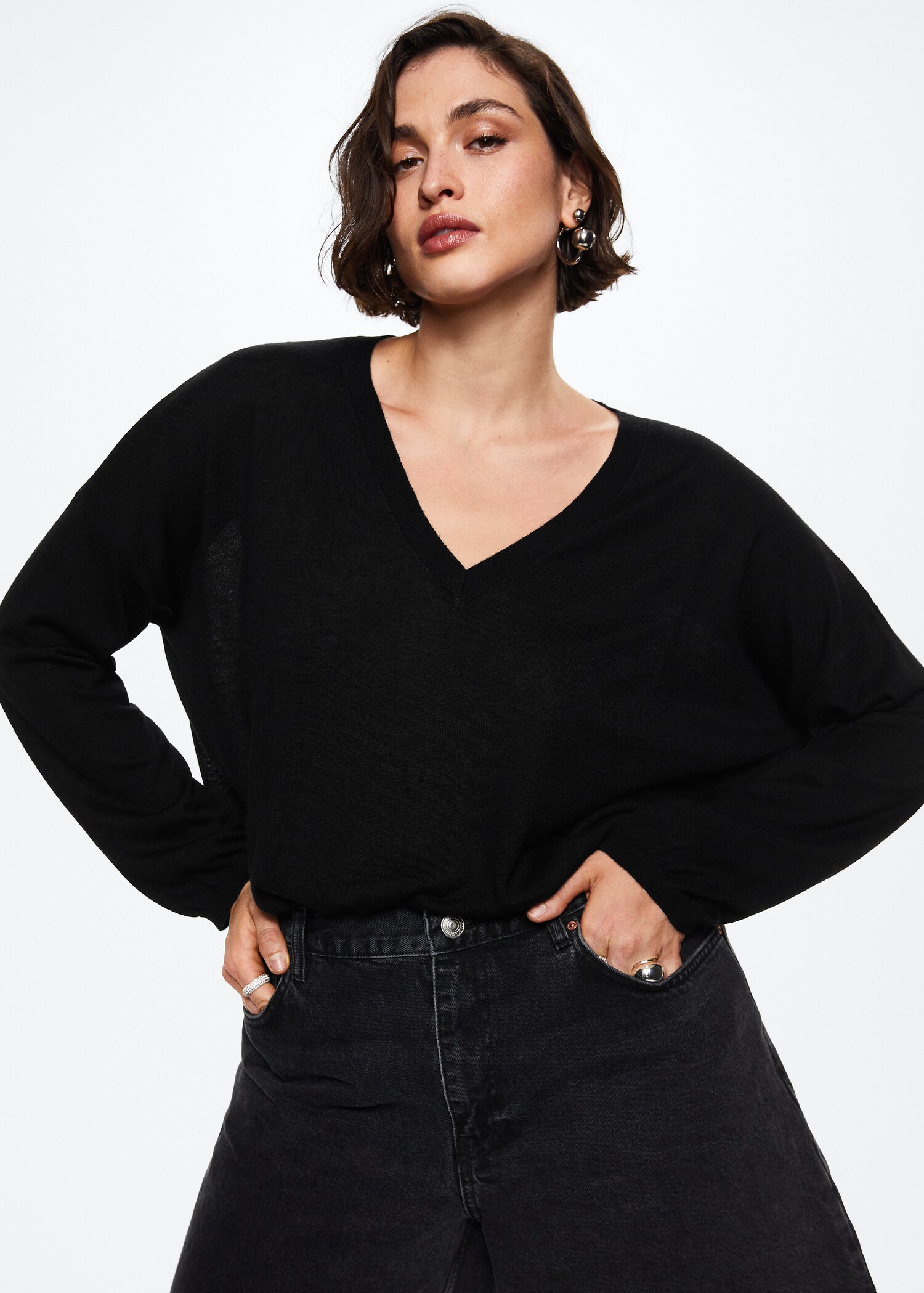 V-neck knit sweater - Details of the article 5