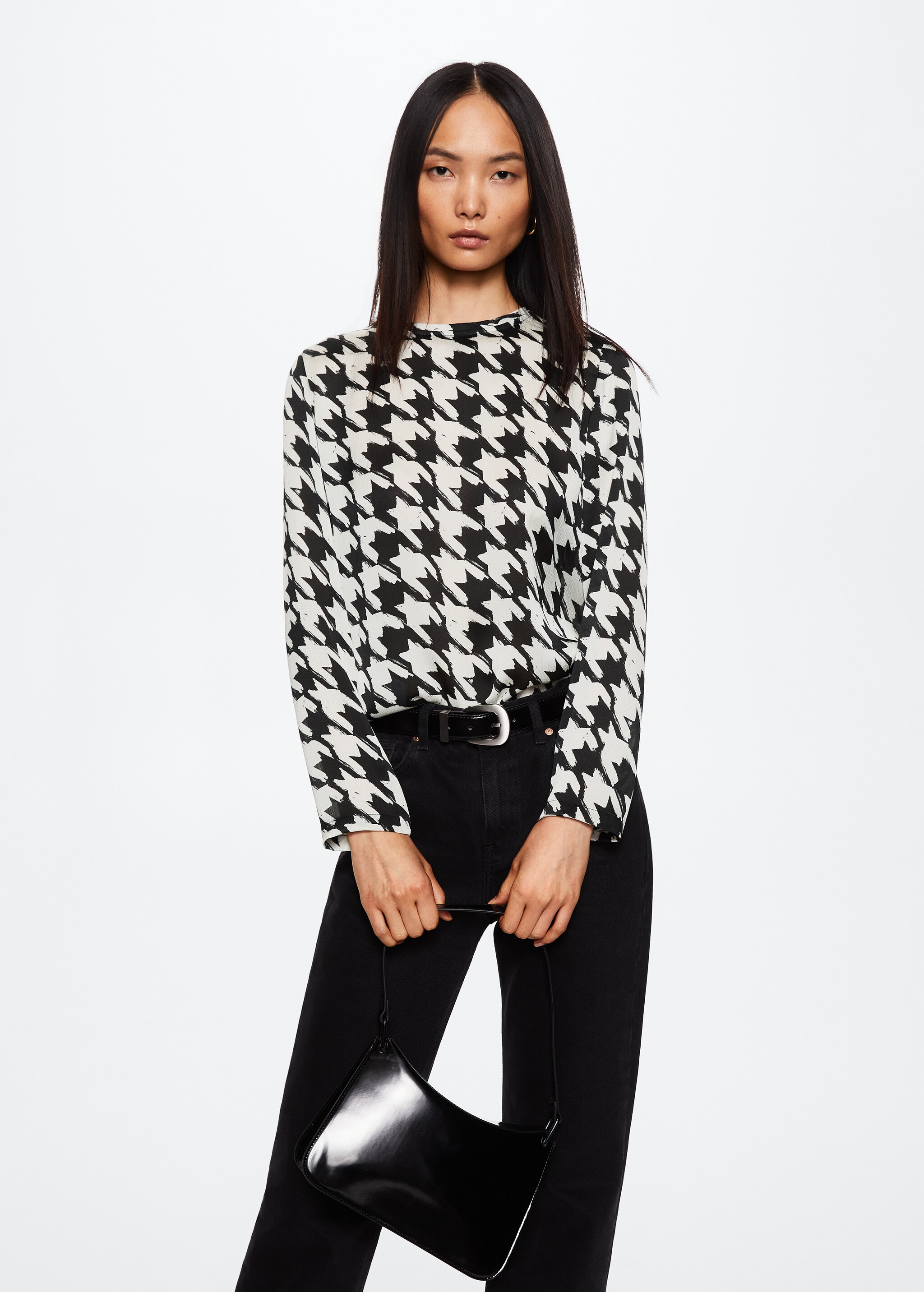Houndstooth blouse - Details of the article 2