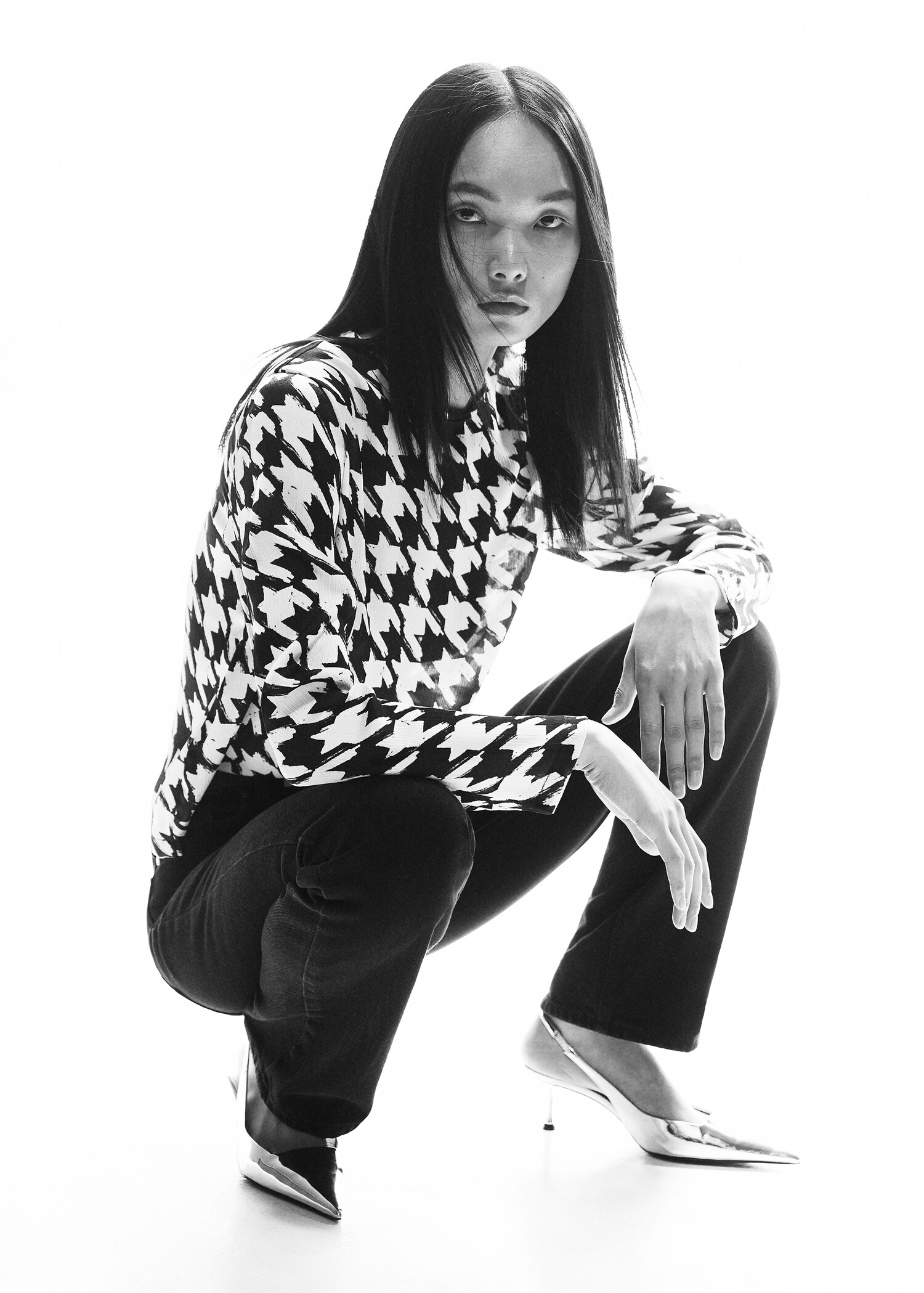 Blouse pied-de-poule - Détail de l'article 6