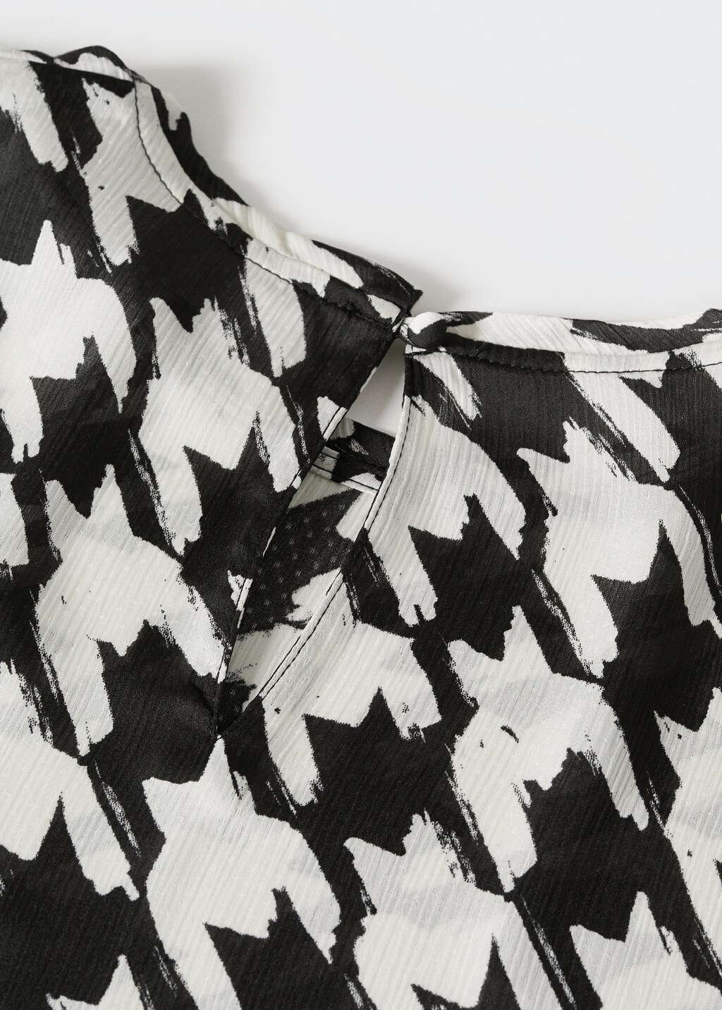 Blouse pied de poule femme hotsell