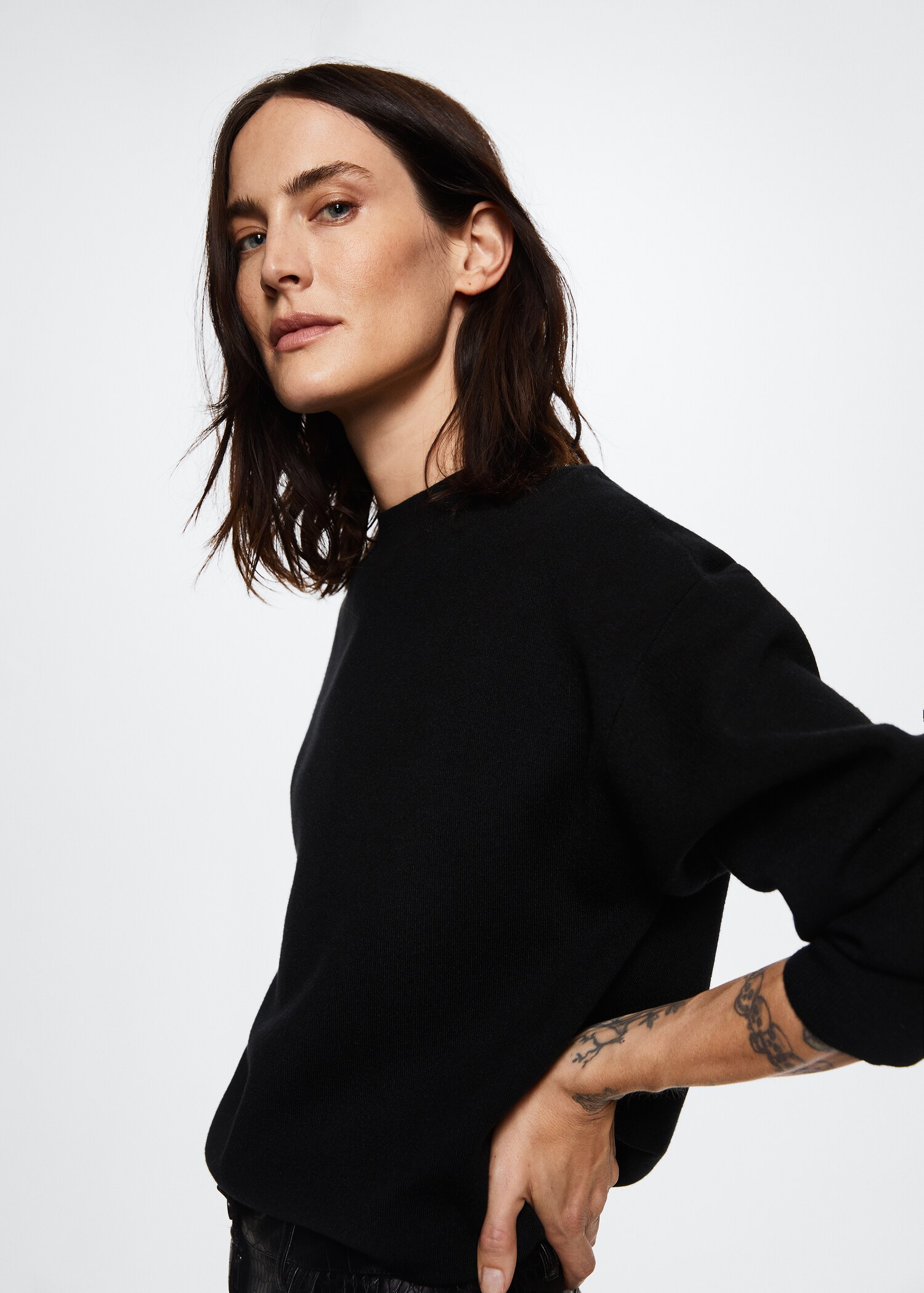 Oversize knit sweater - Details of the article 1