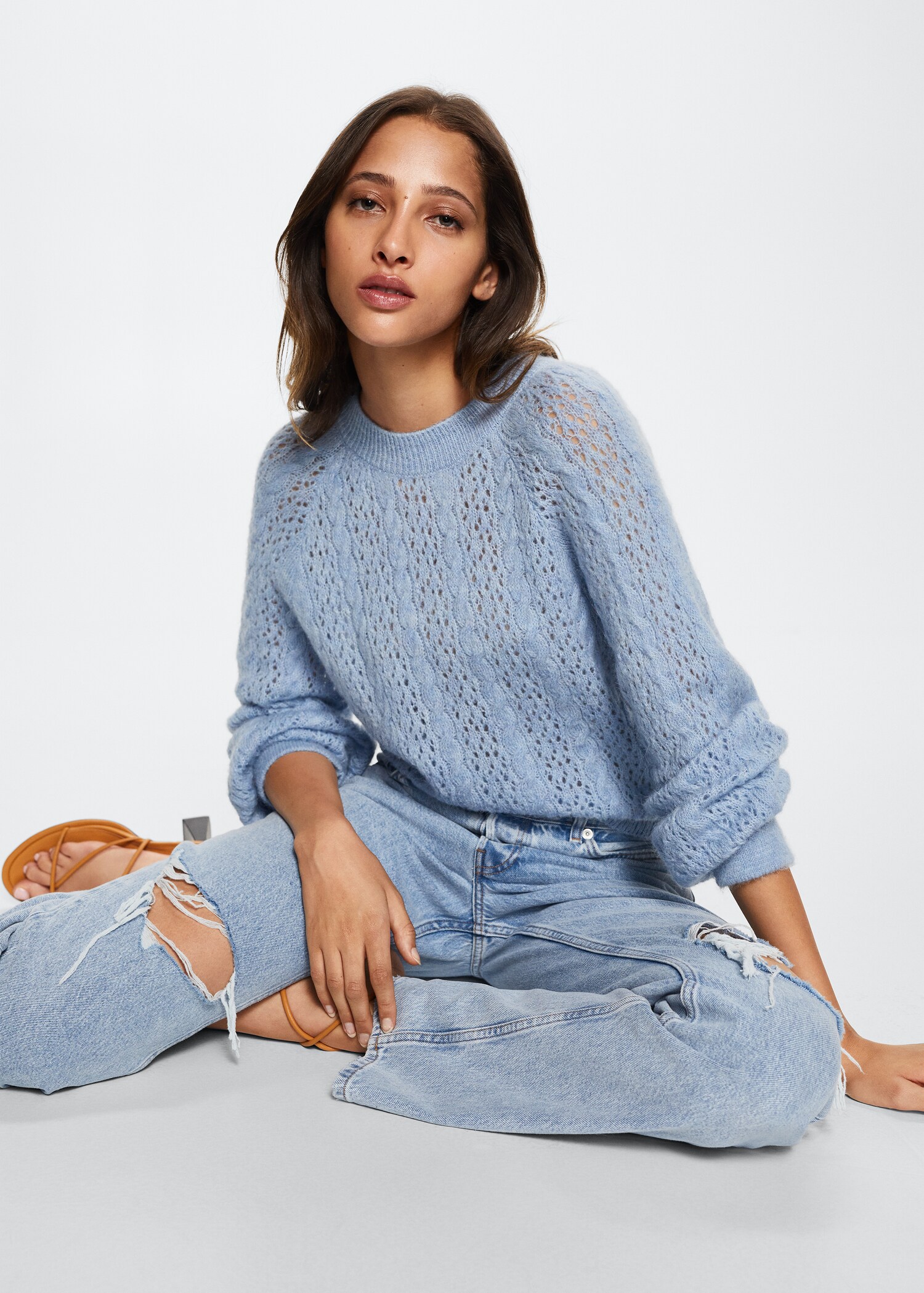 Openwork knit sweater - Details of the article 2