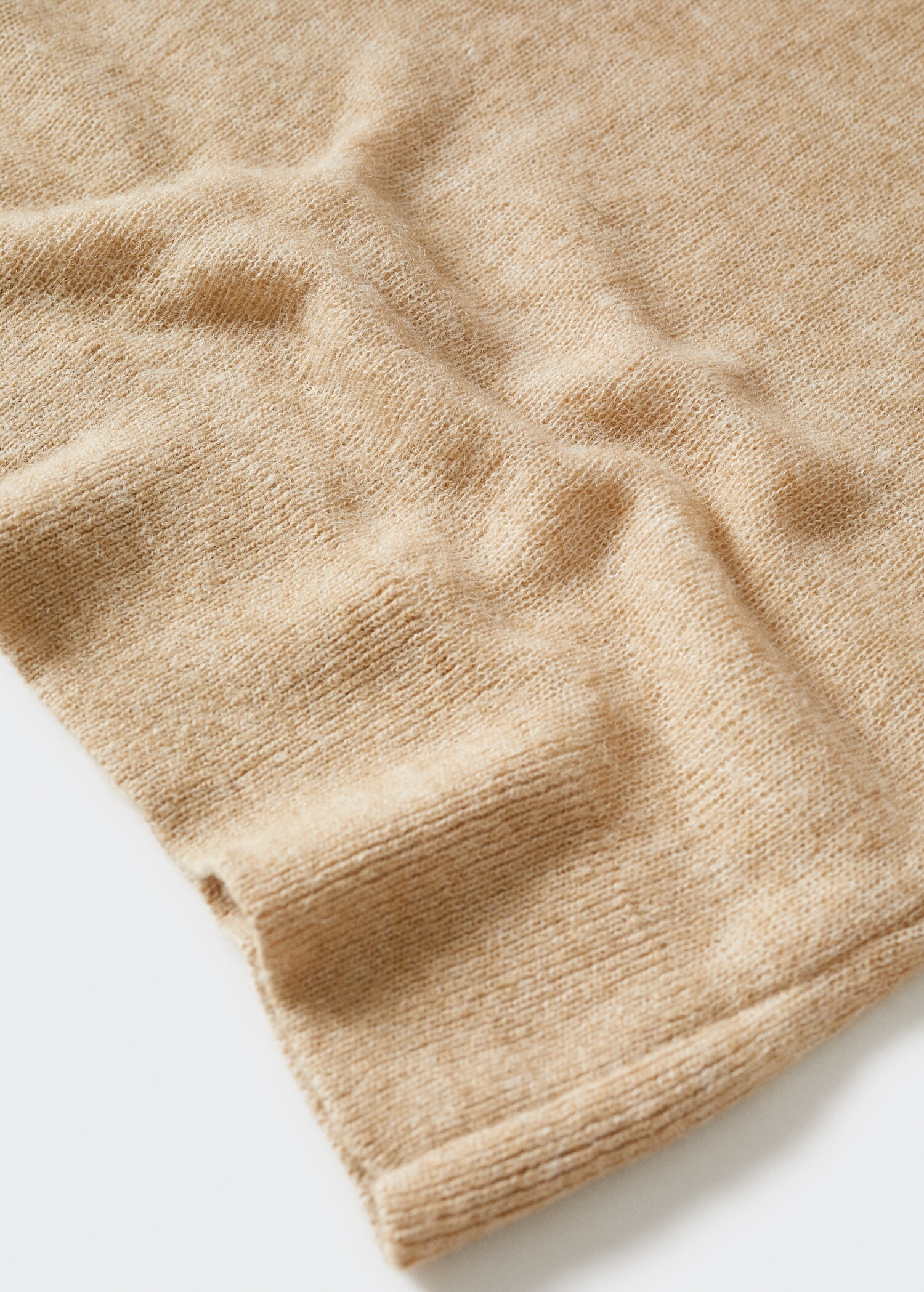 Cotton-linen round-neck knitted sweater - Details of the article 8