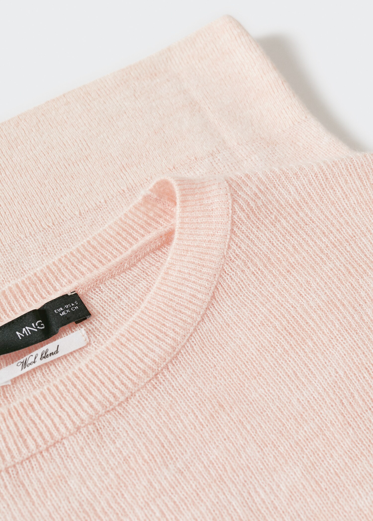 Cotton-linen round-neck knitted sweater - Details of the article 8