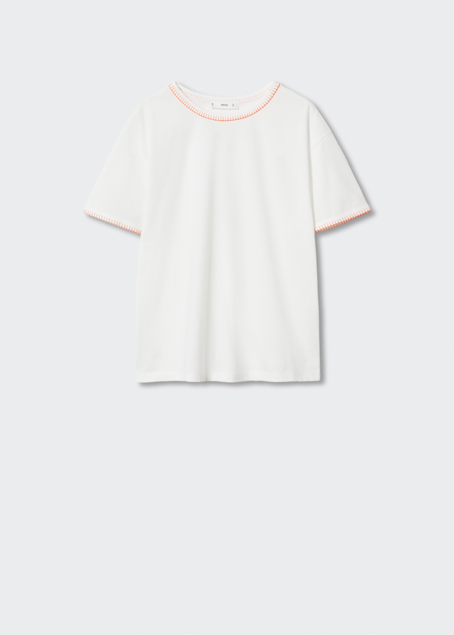 T-shirt coton broderies - Article sans modèle