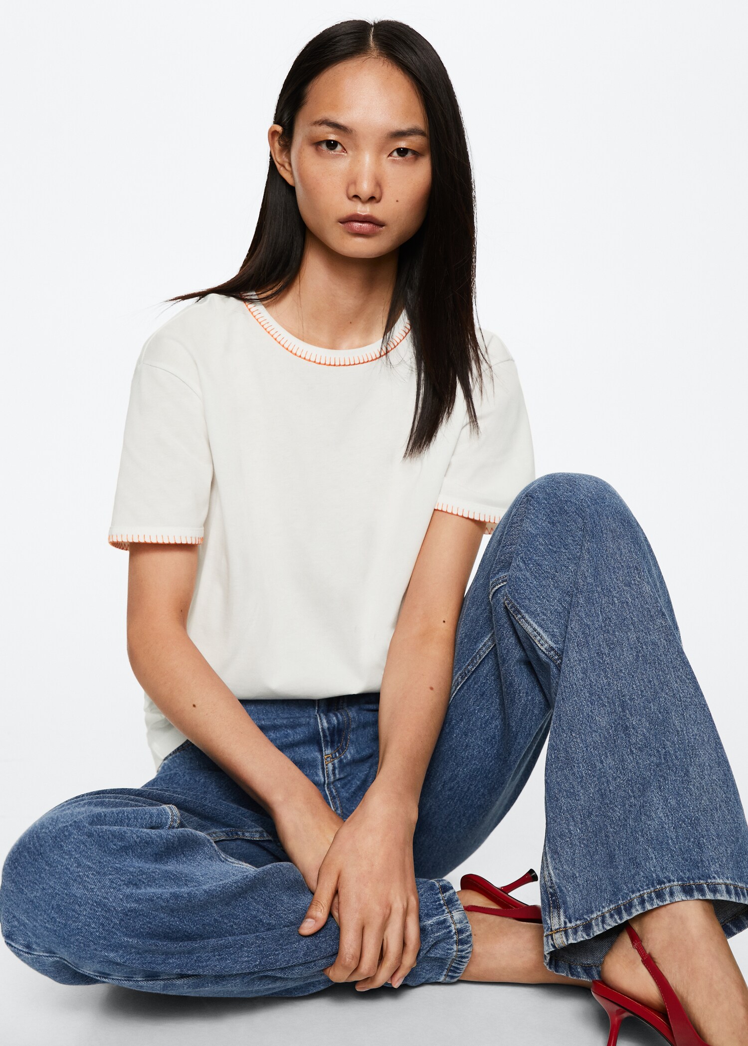 T-shirt coton broderies - Détail de l'article 2