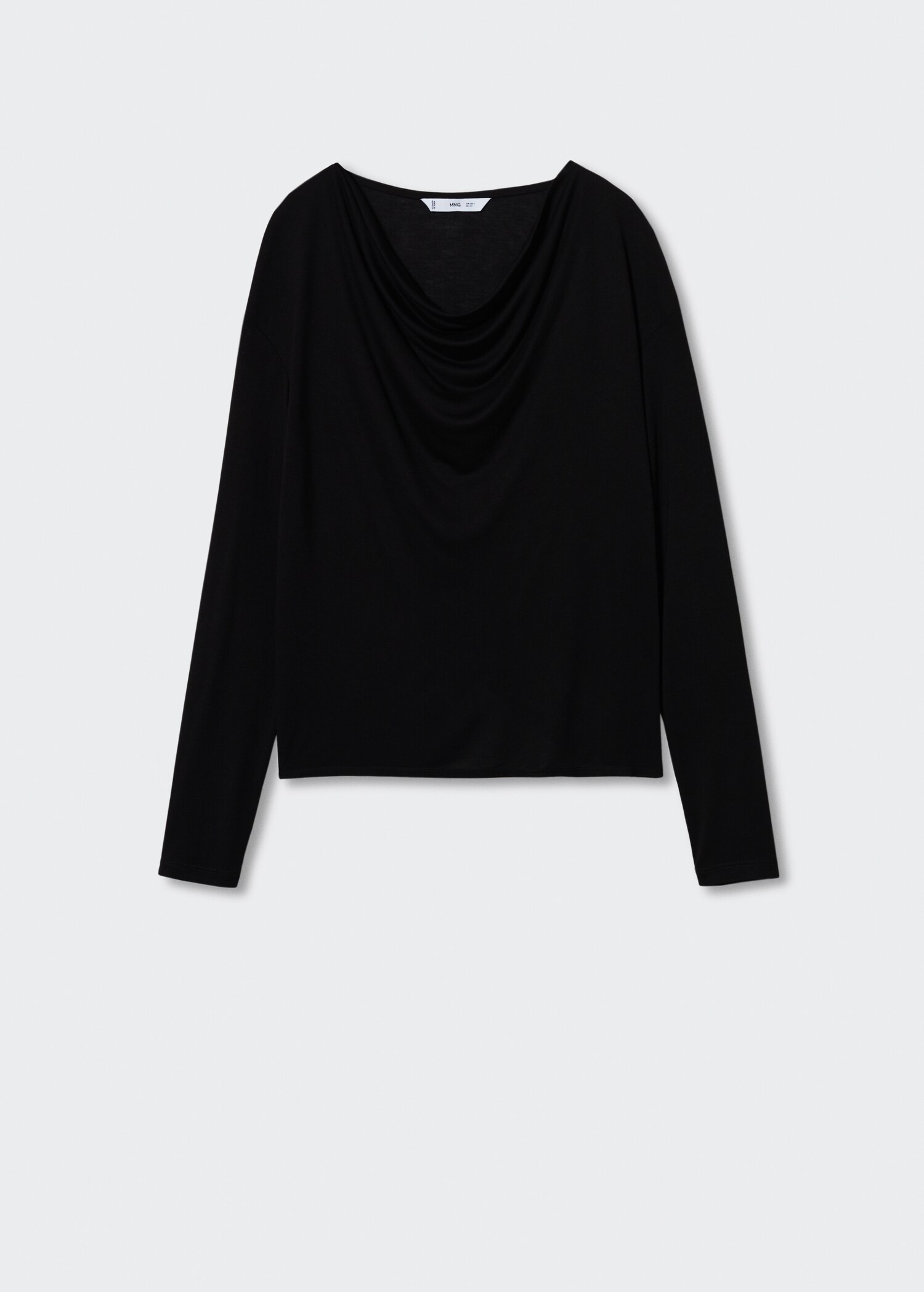 Detail neck T-shirt - Article without model