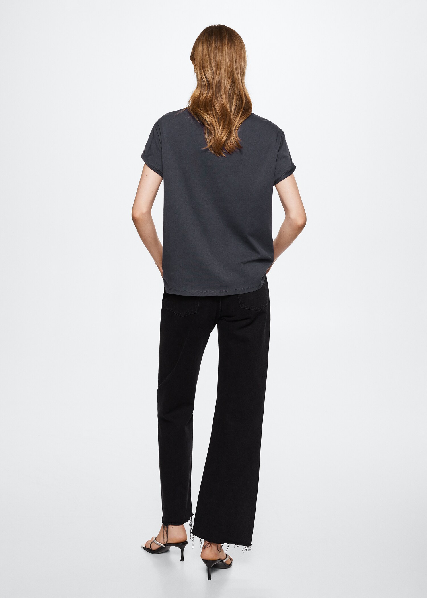 T-shirt coton strass - Verso de l’article