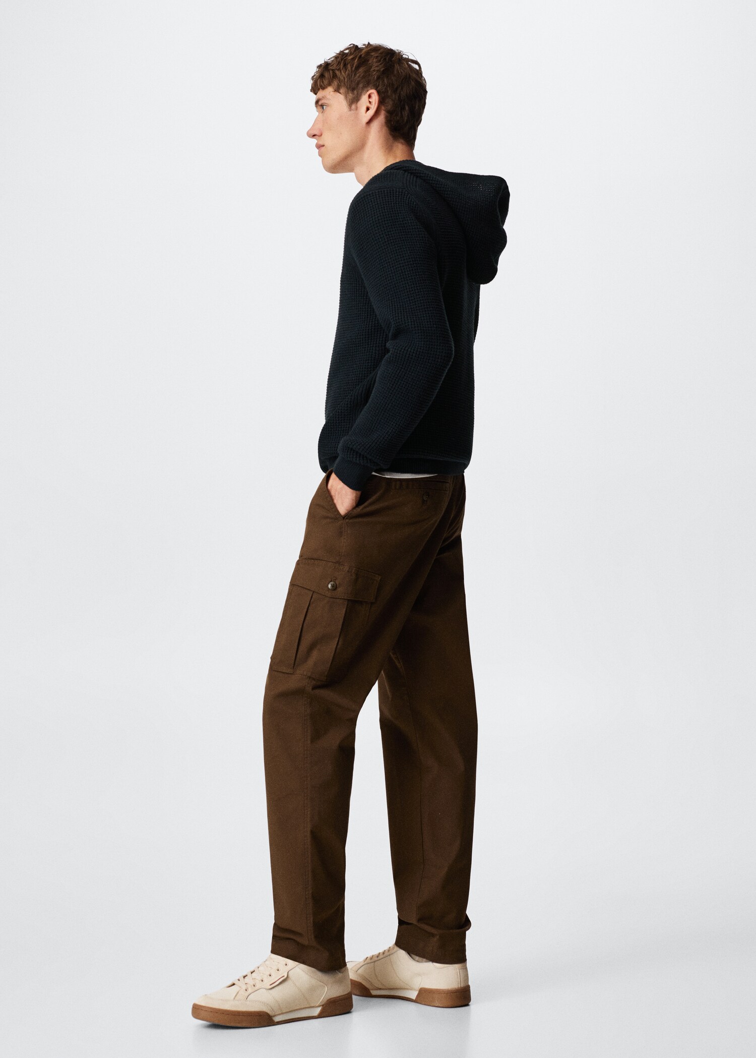 Structured hooded sweater - Details of the article 2