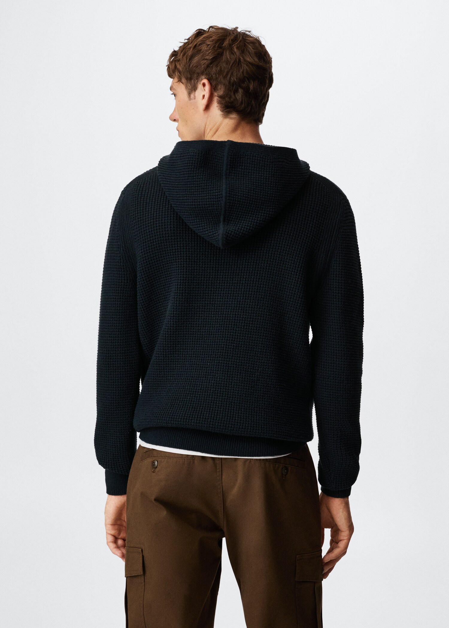 Structured hooded sweater - Reverse of the article
