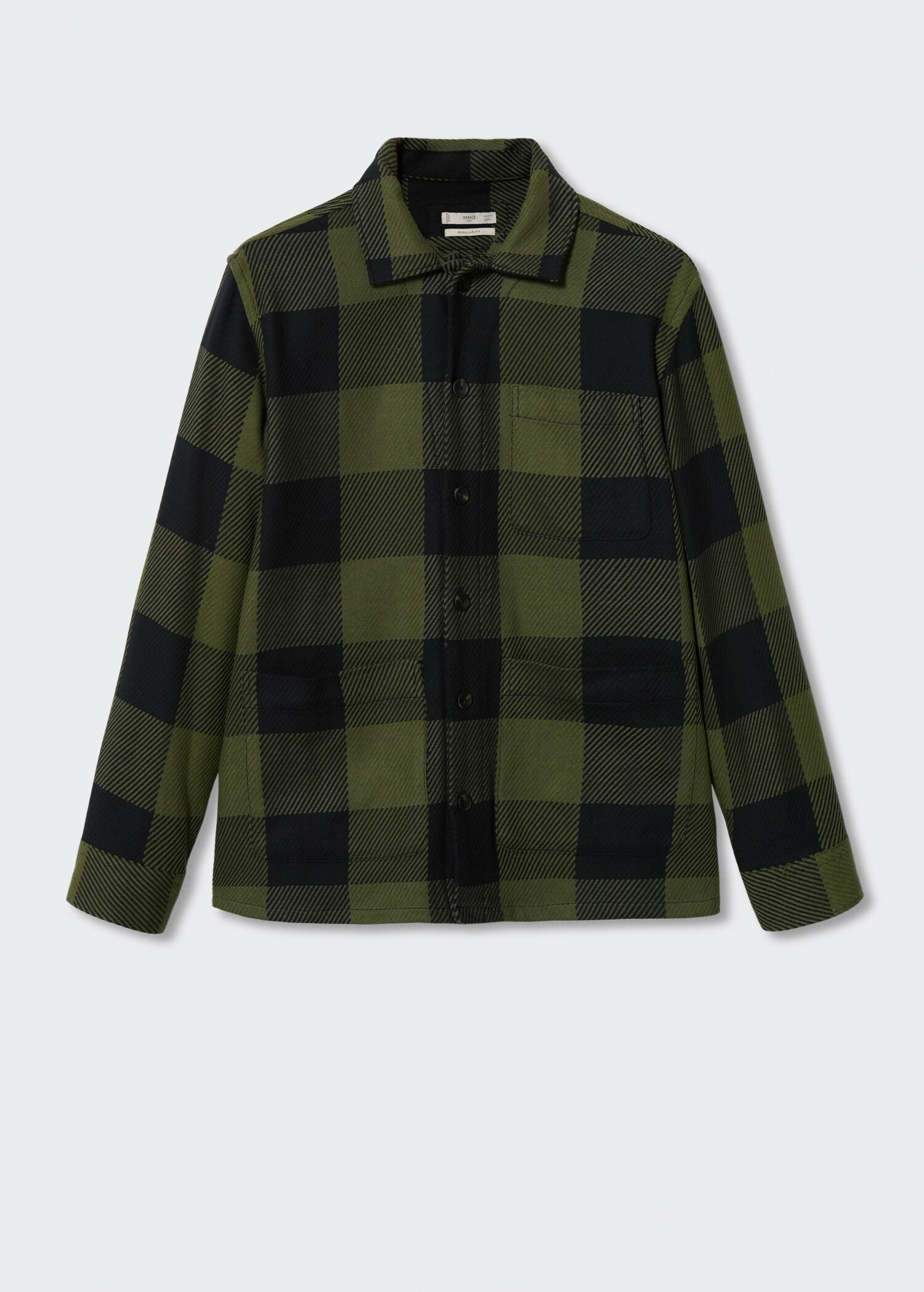 Check cotton overshirt - Article without model