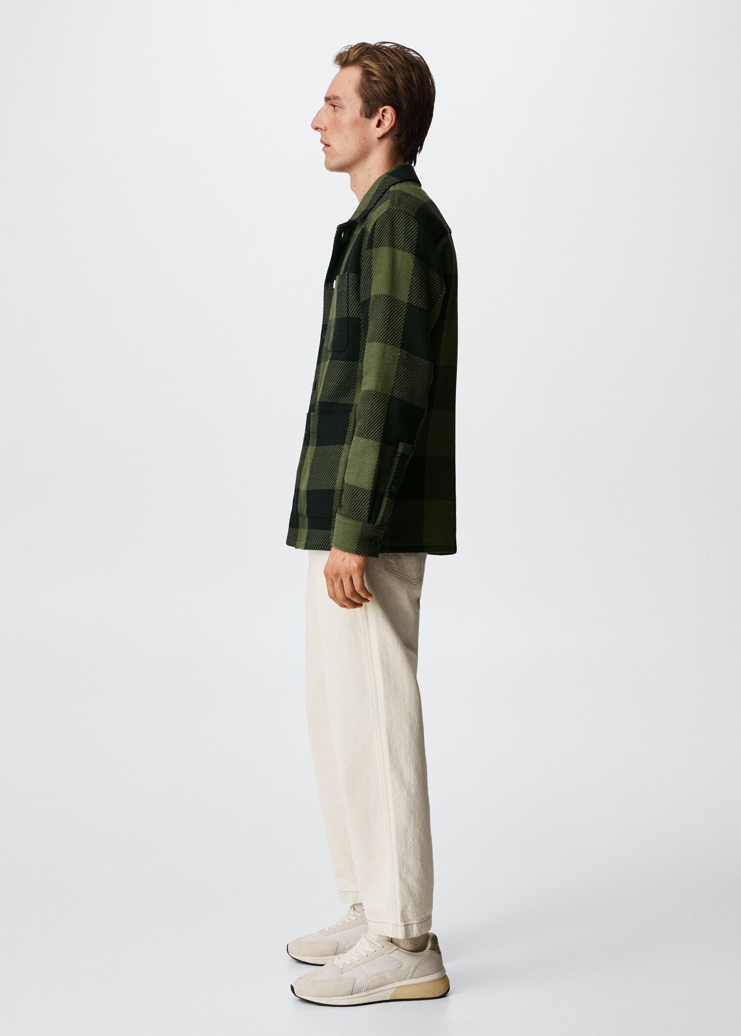 Check cotton overshirt - Details of the article 2