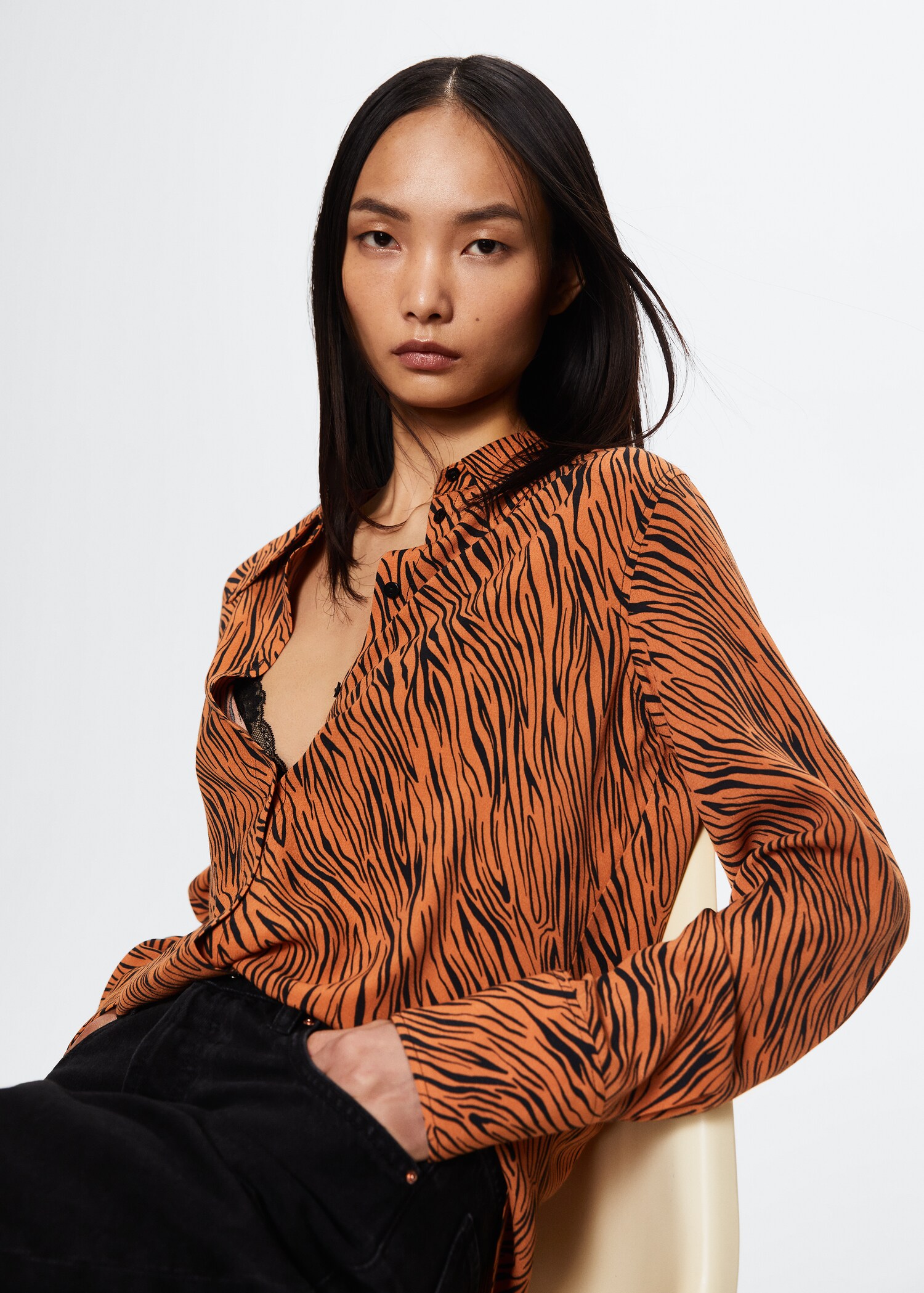 Camisa animal print - Detalle del artículo 1