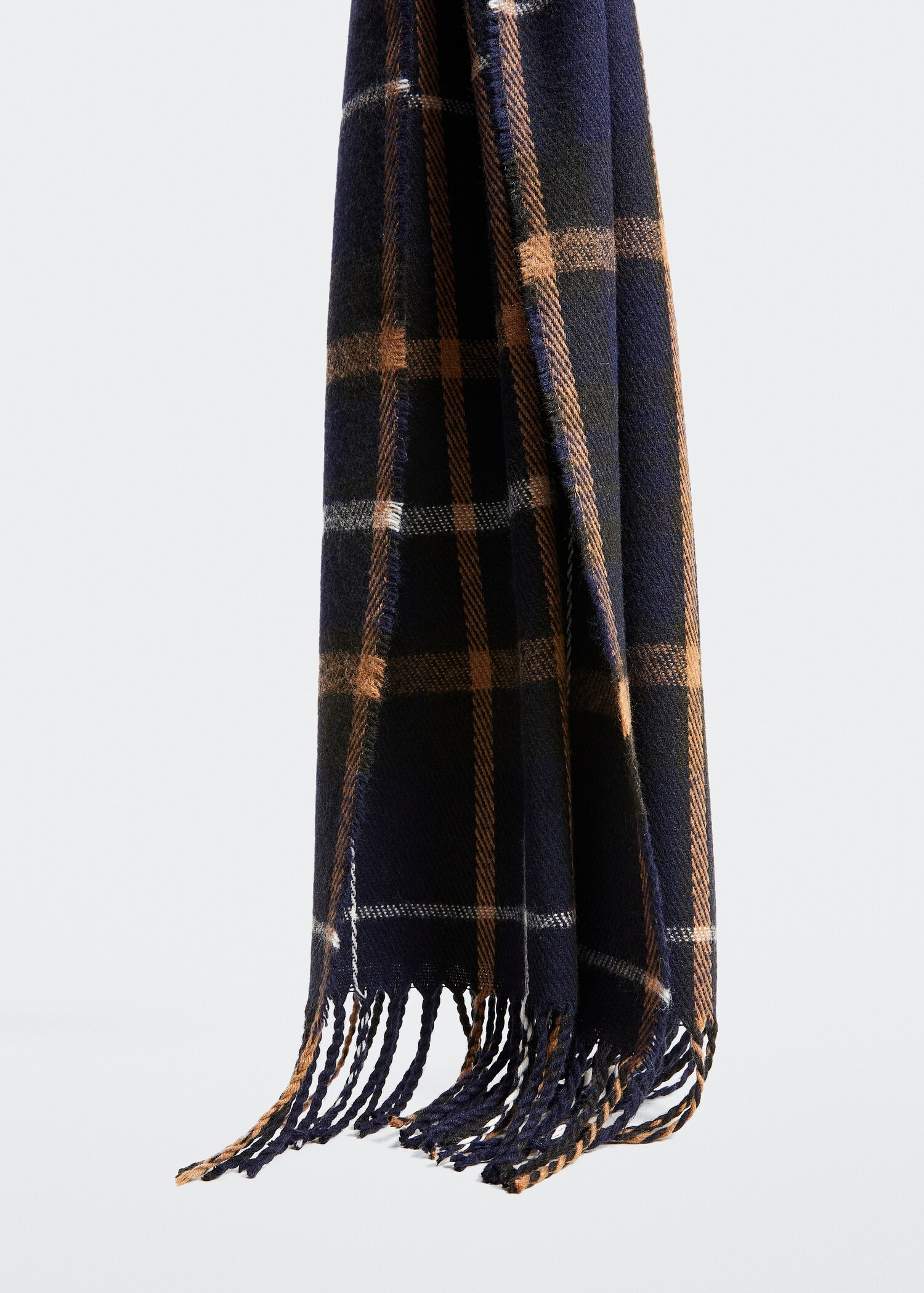 Fringed check scarf - Детальніше про товар 1