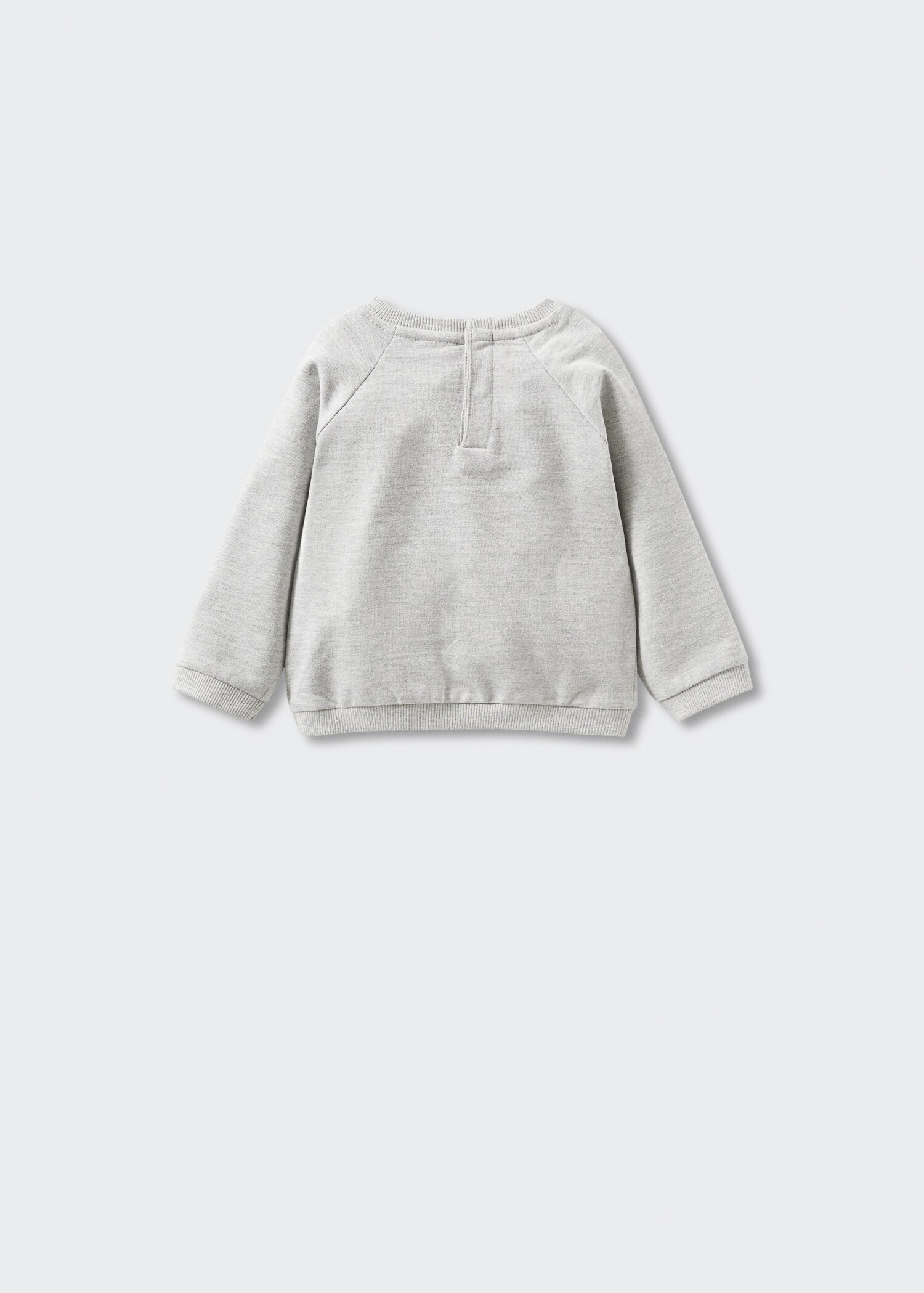 Sweatshirt de algodão com textura - Verso do artigo